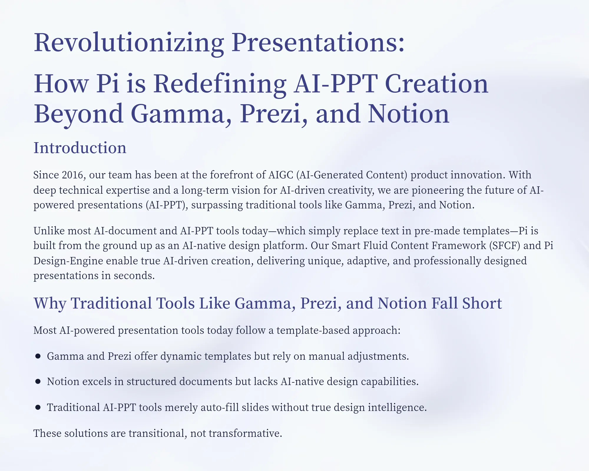 Revolutionizing Presentations...