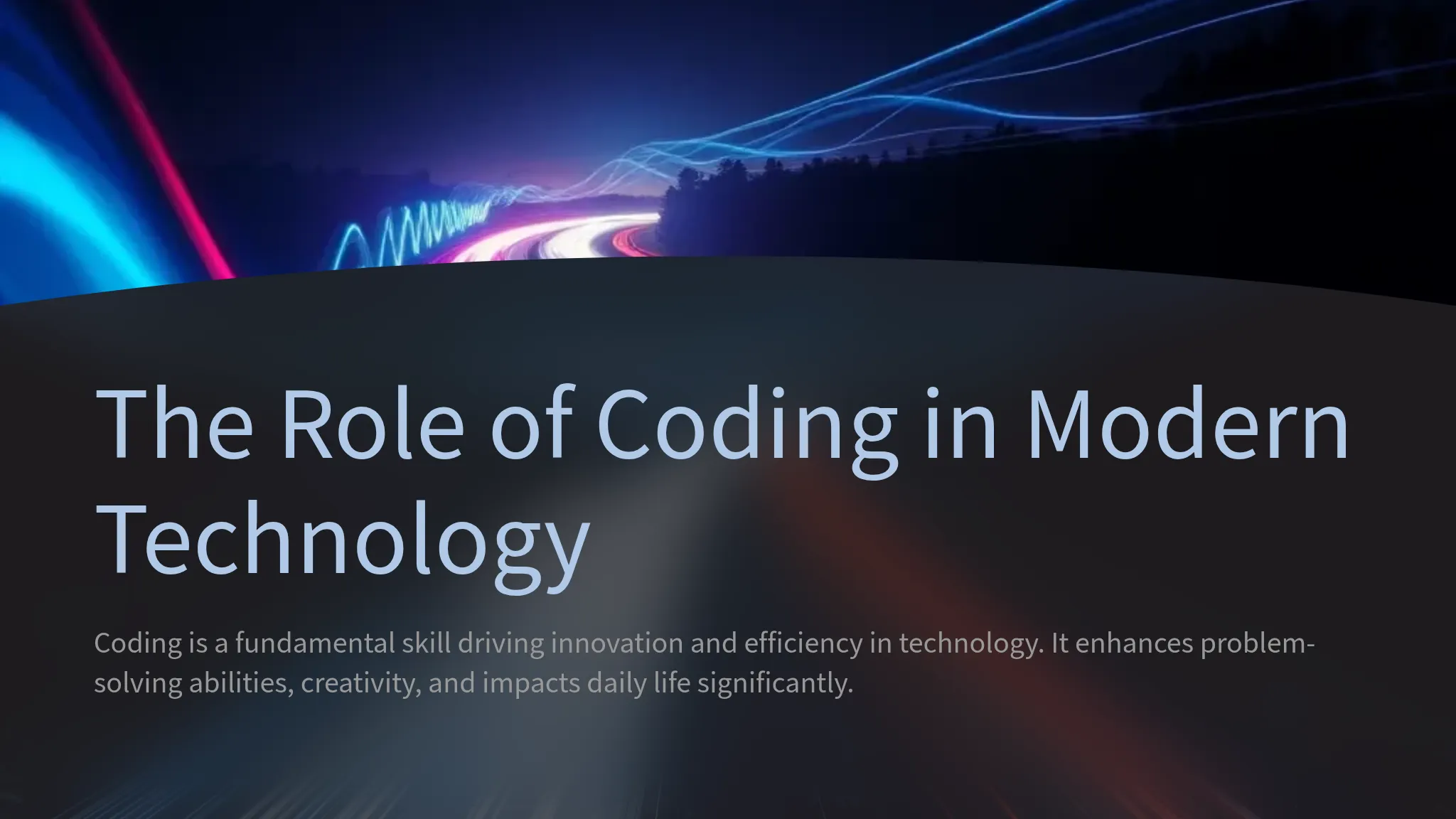 The Role of Coding in Modern...