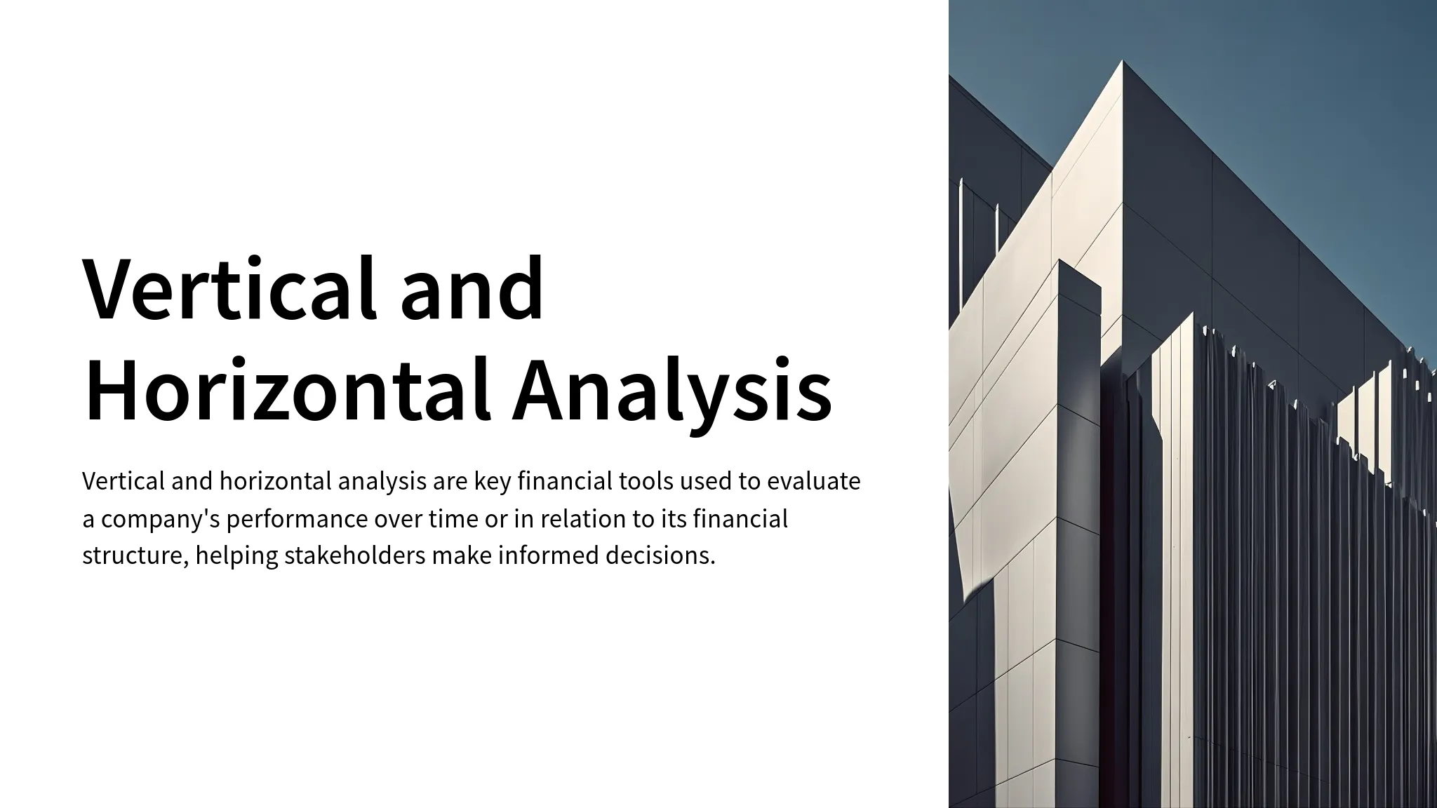 Computing Horizontal Analysis Vertical and Horizontal Analysis