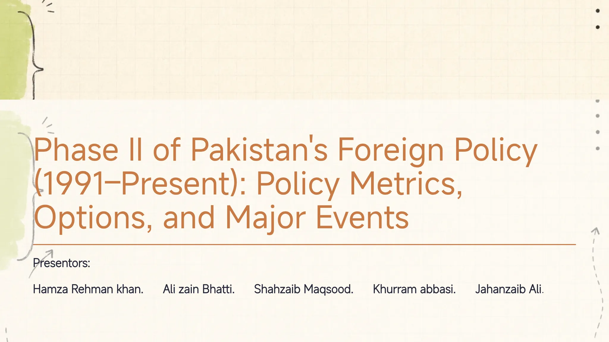 Pakistan Rjc 2 Phase II of Pakistan's Foreign Policy (1991–Present): Policy...