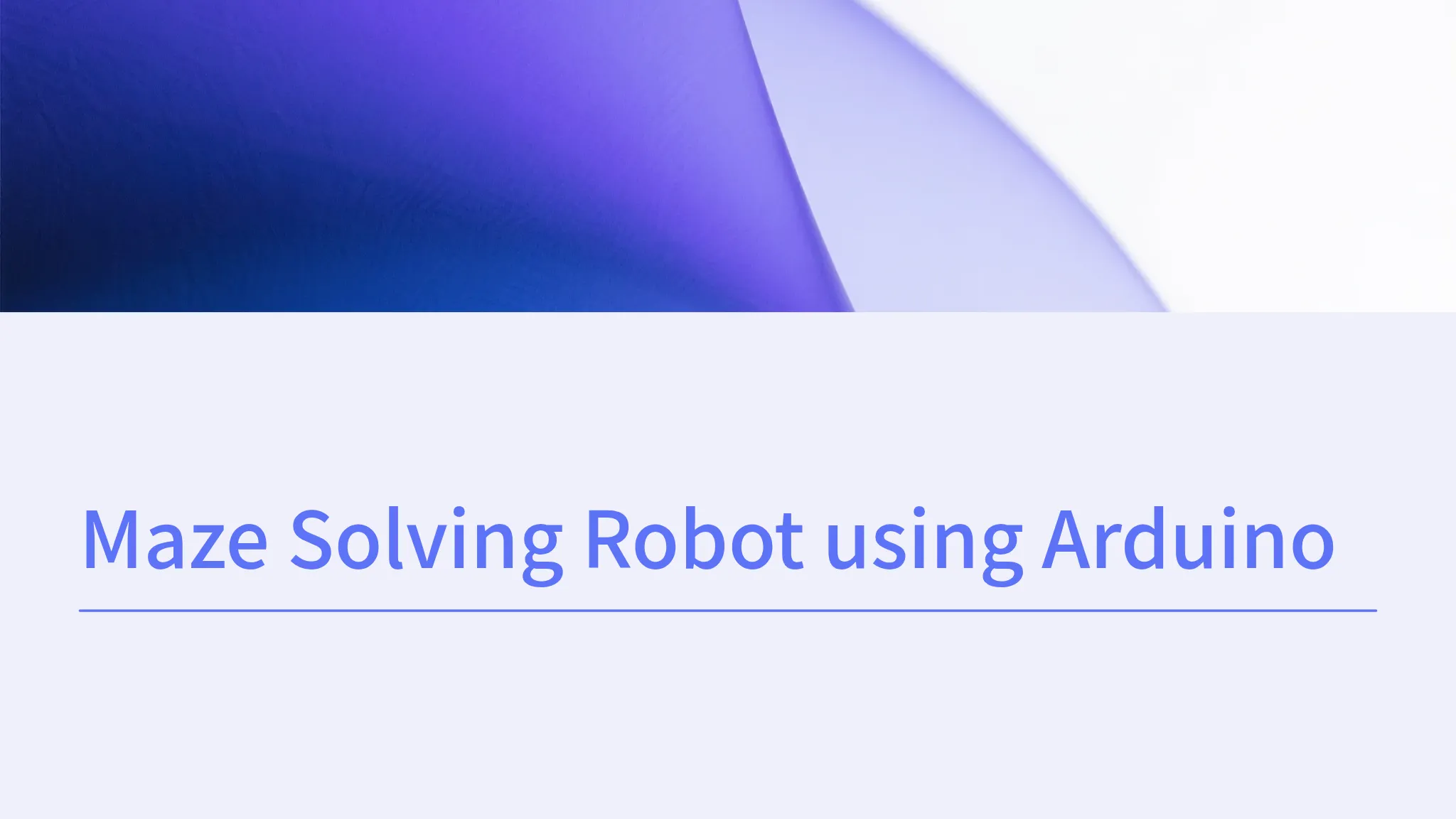 Copy of Maze Solving Robot using Arduino