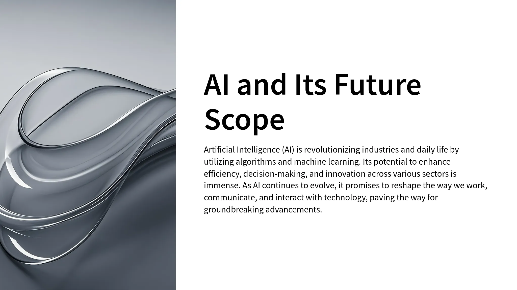 AI and Its Future Scope