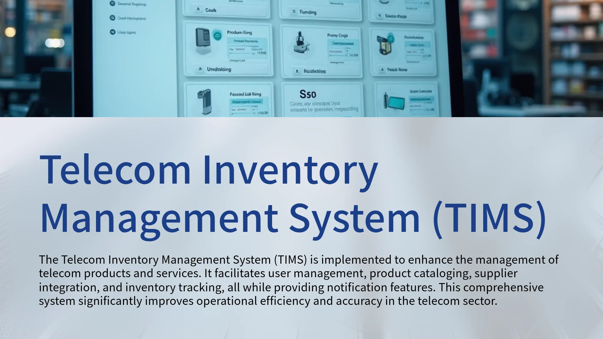 Telecom Inventory Management...