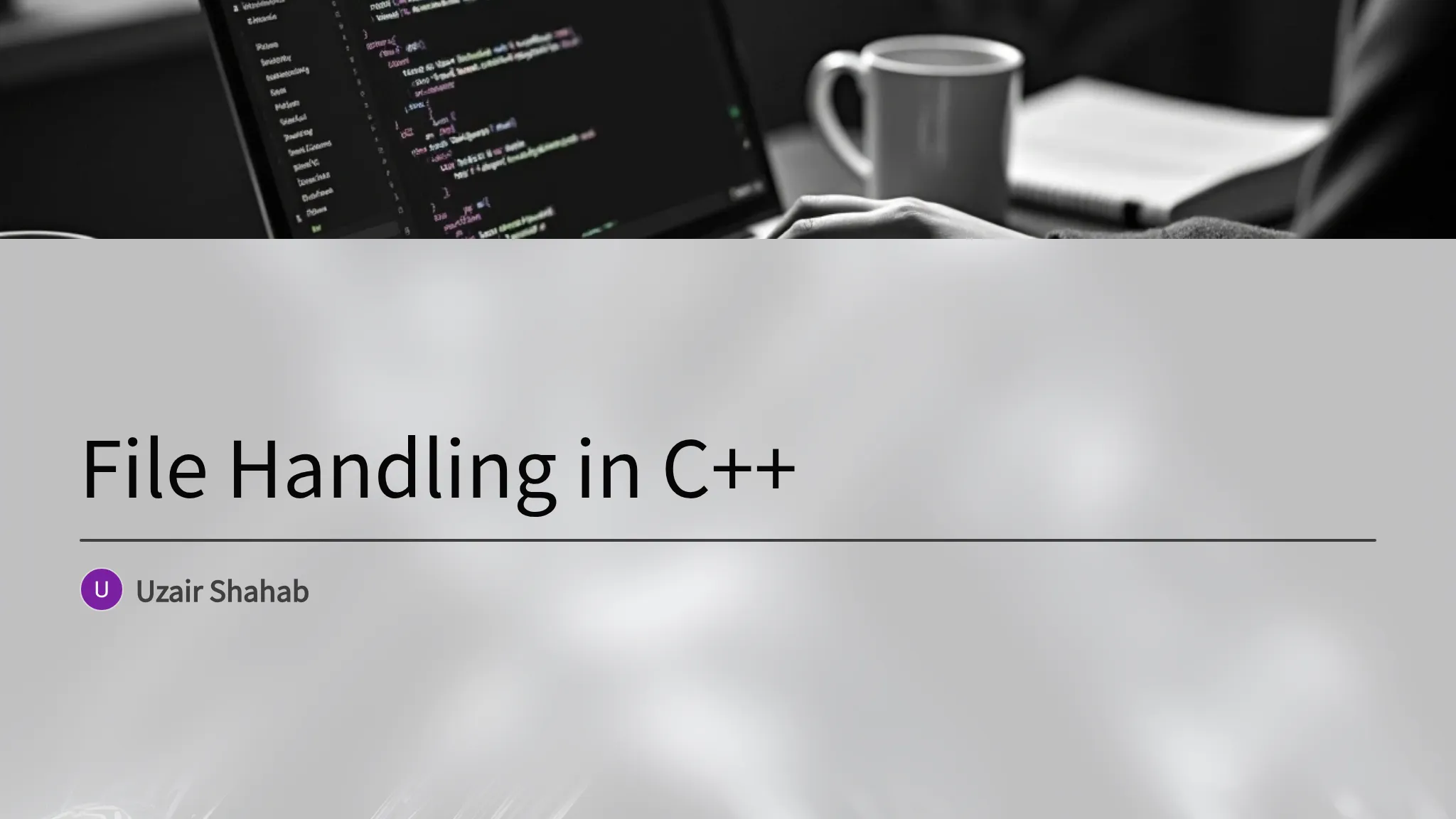 File Handling in C++
