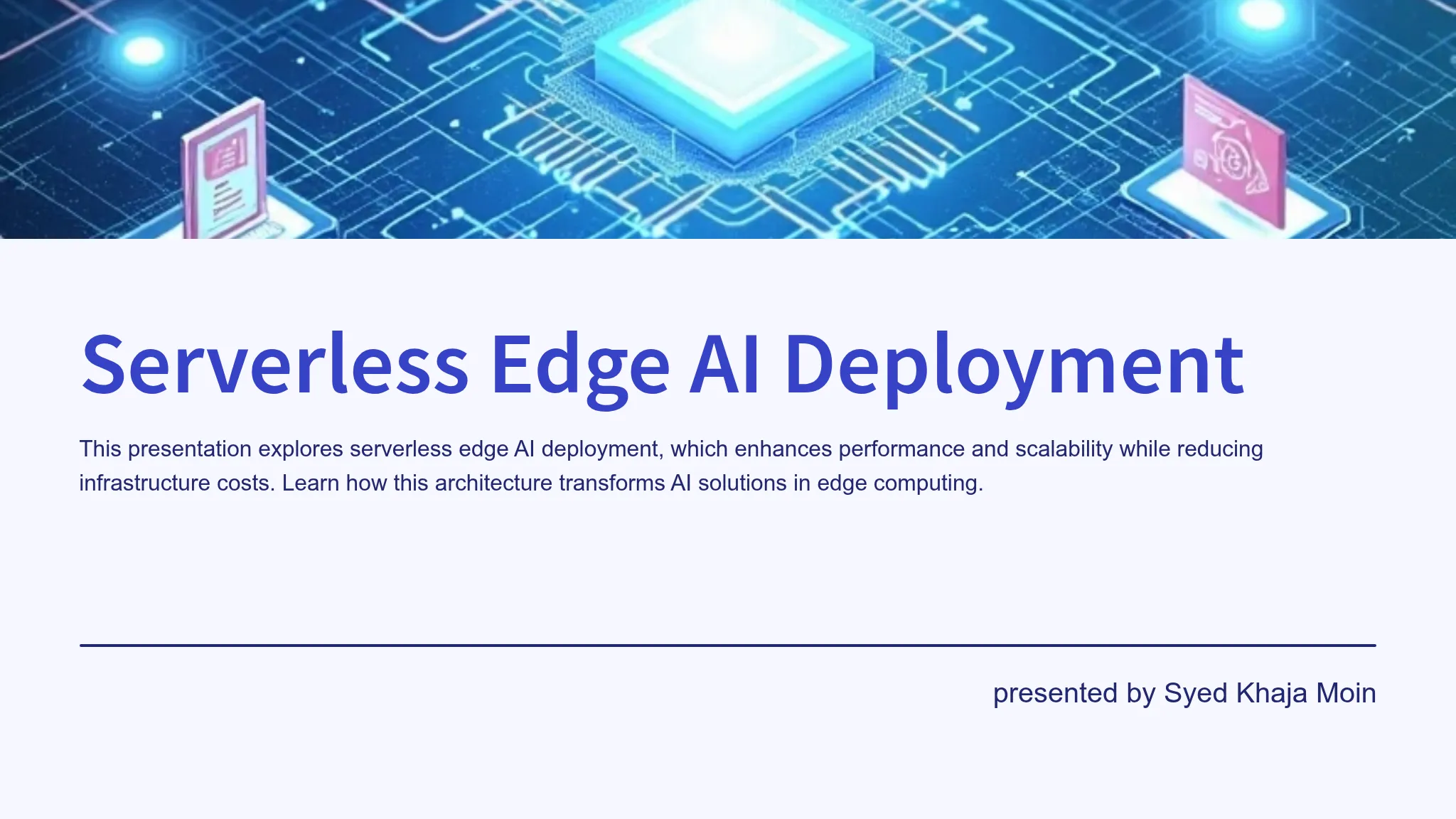 Serverless Edge AI Deployment