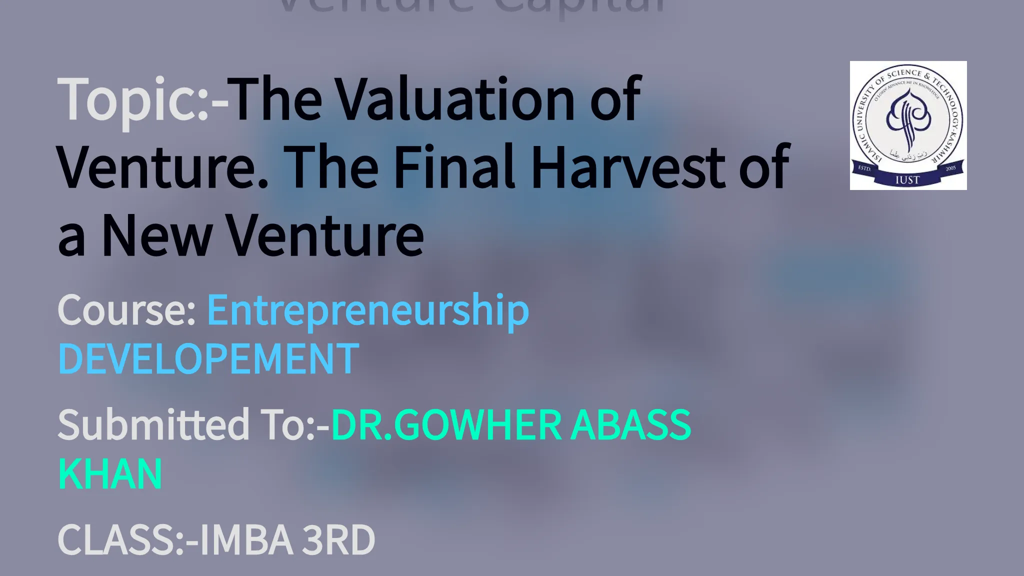 Vendnovation Scale Example Valuation Process of New Vent...