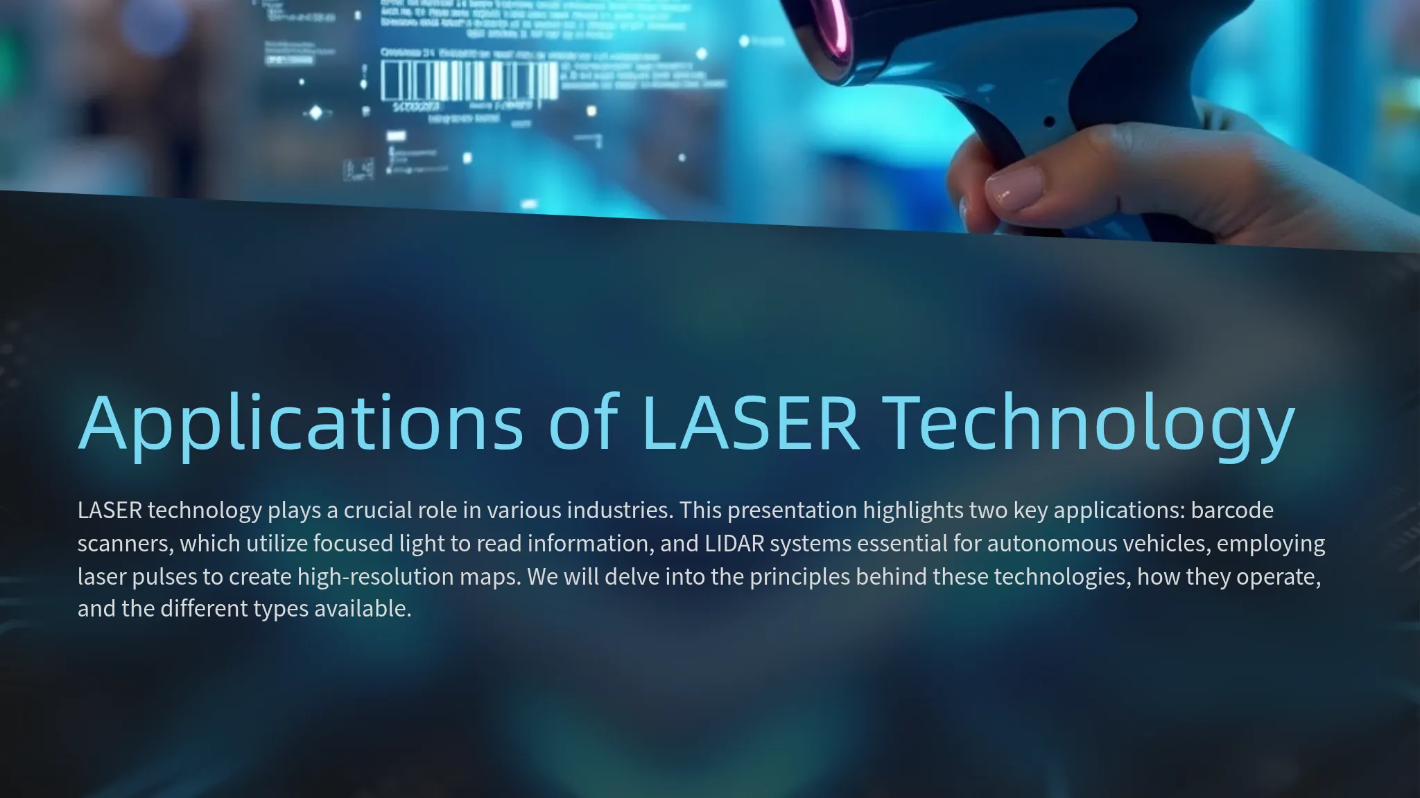 Examples Laser Computer Technology Applications of LASER Technology