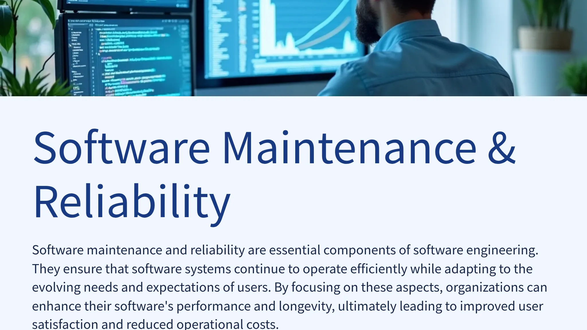 Software Maintenance & Reliab...