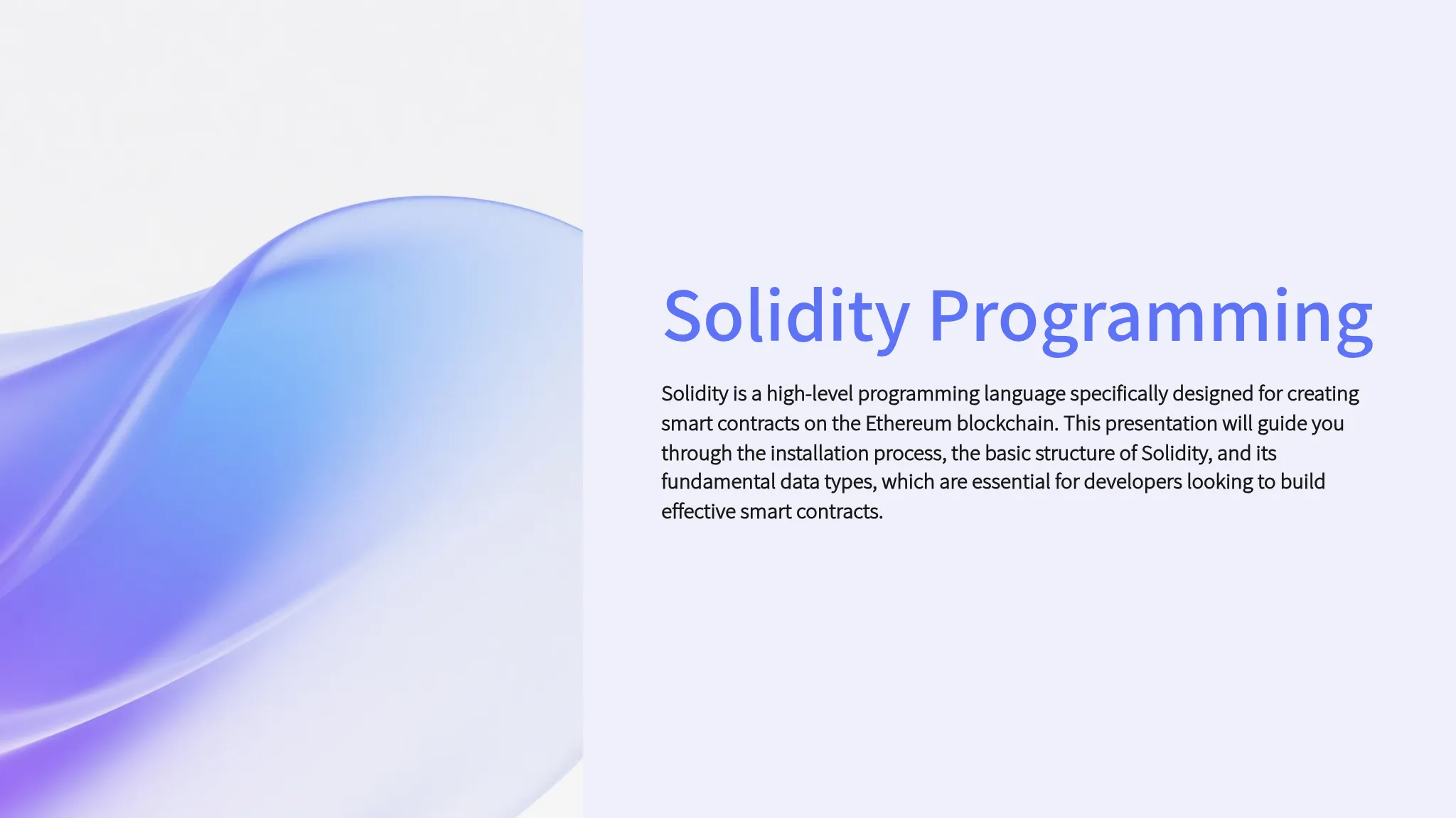 Introduction to Solidity Prog...