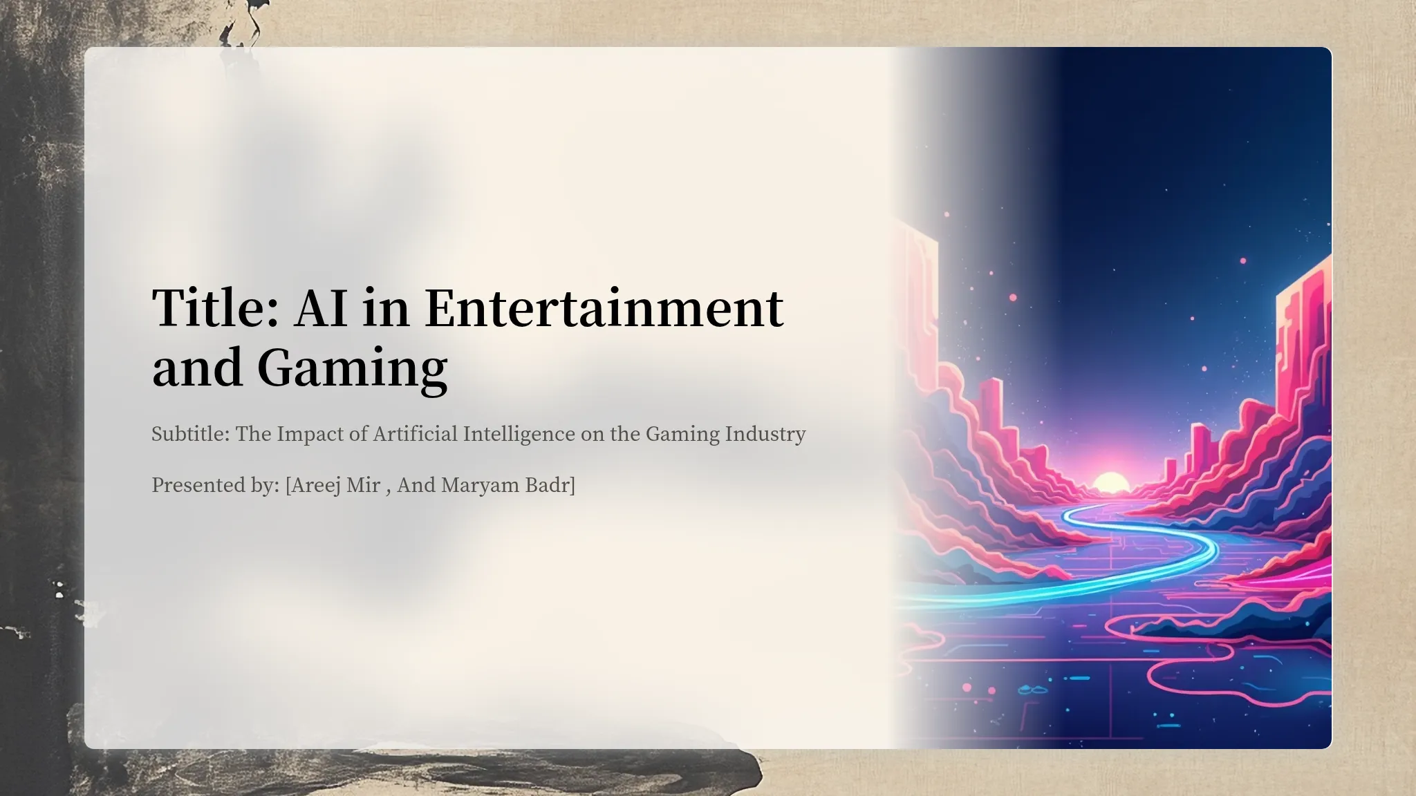 AI in Entertainment and Gaming