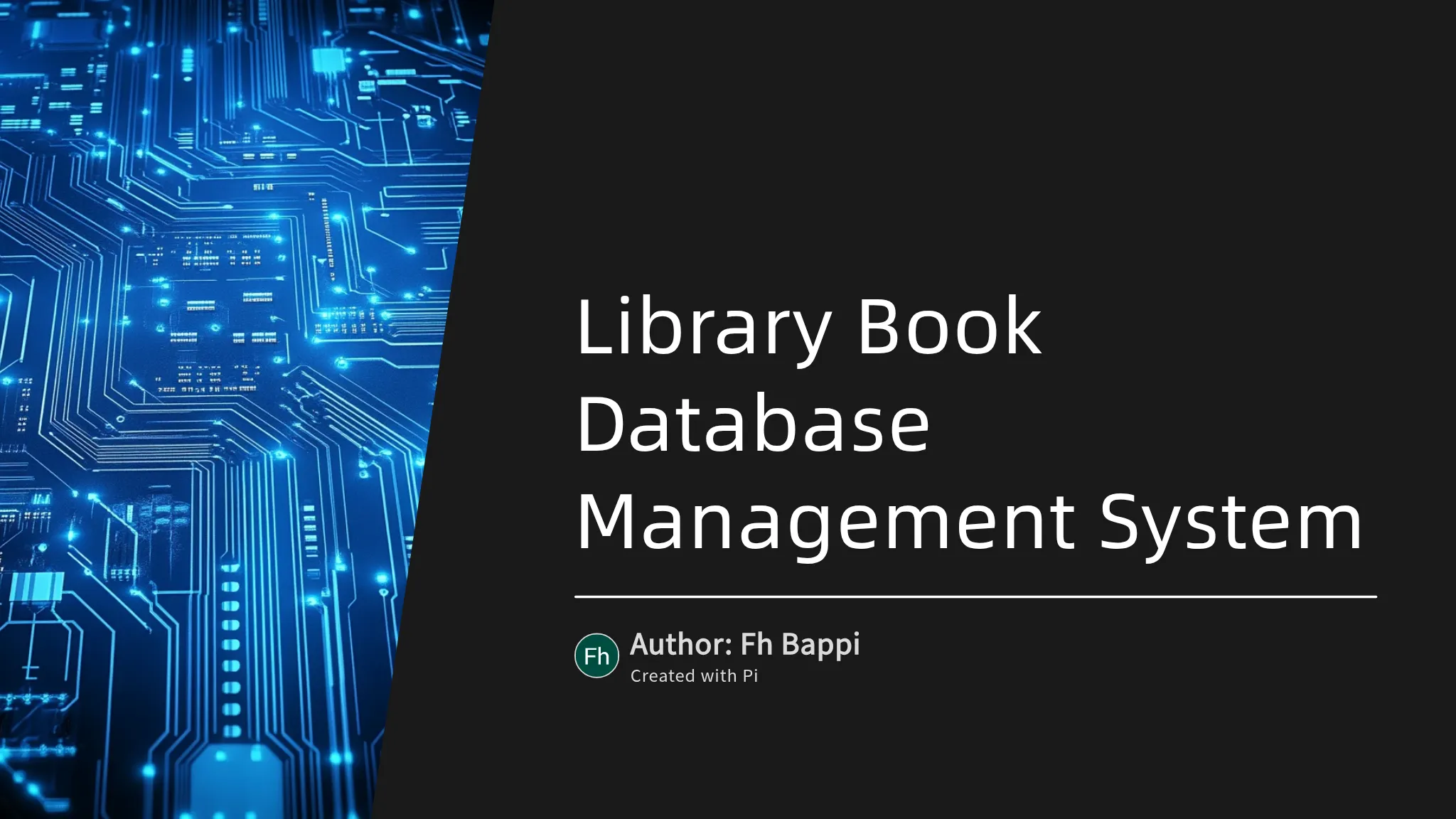 Library Book Database Management System