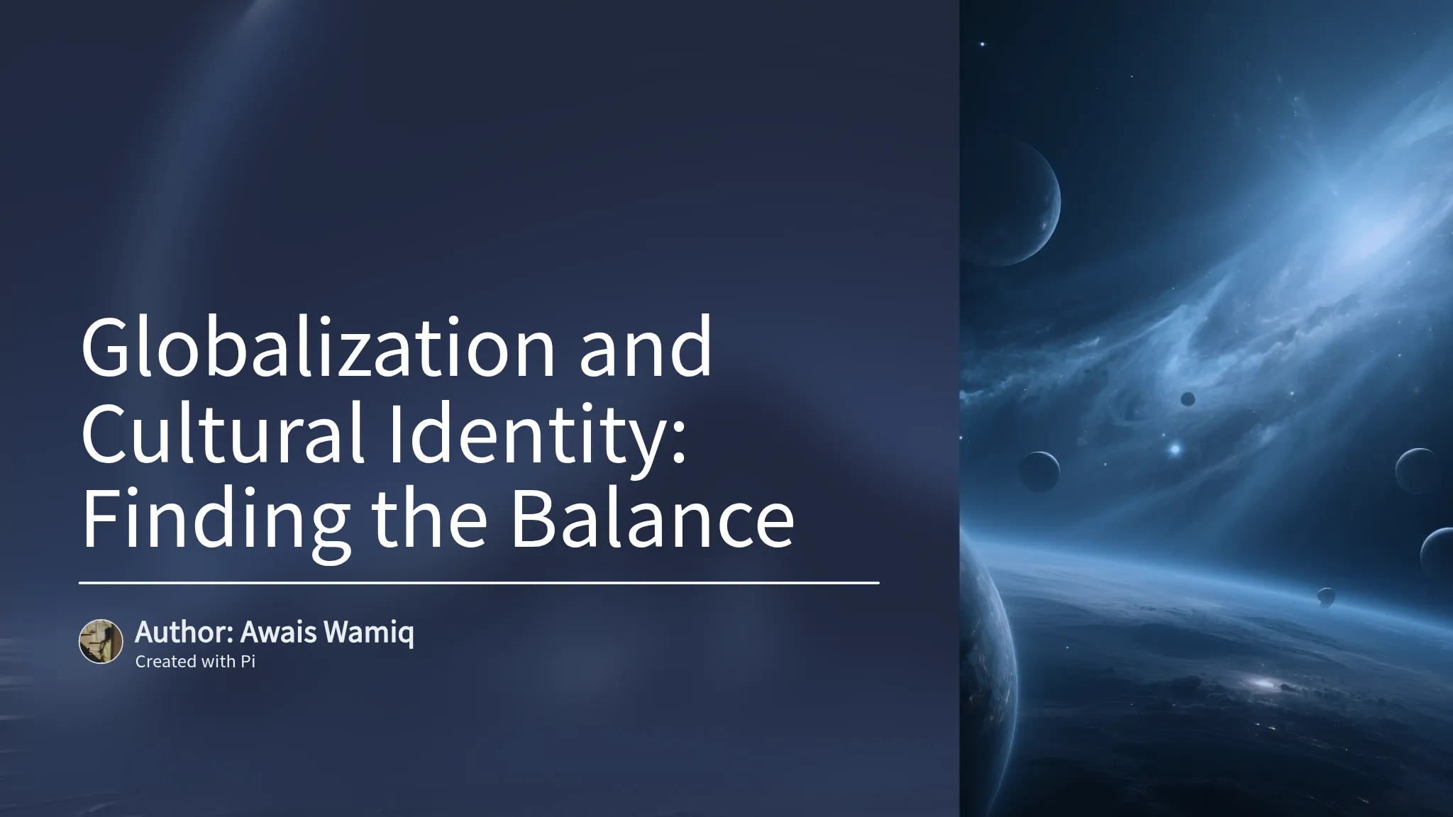 Globalization and Cultural Identity: Finding the Balance