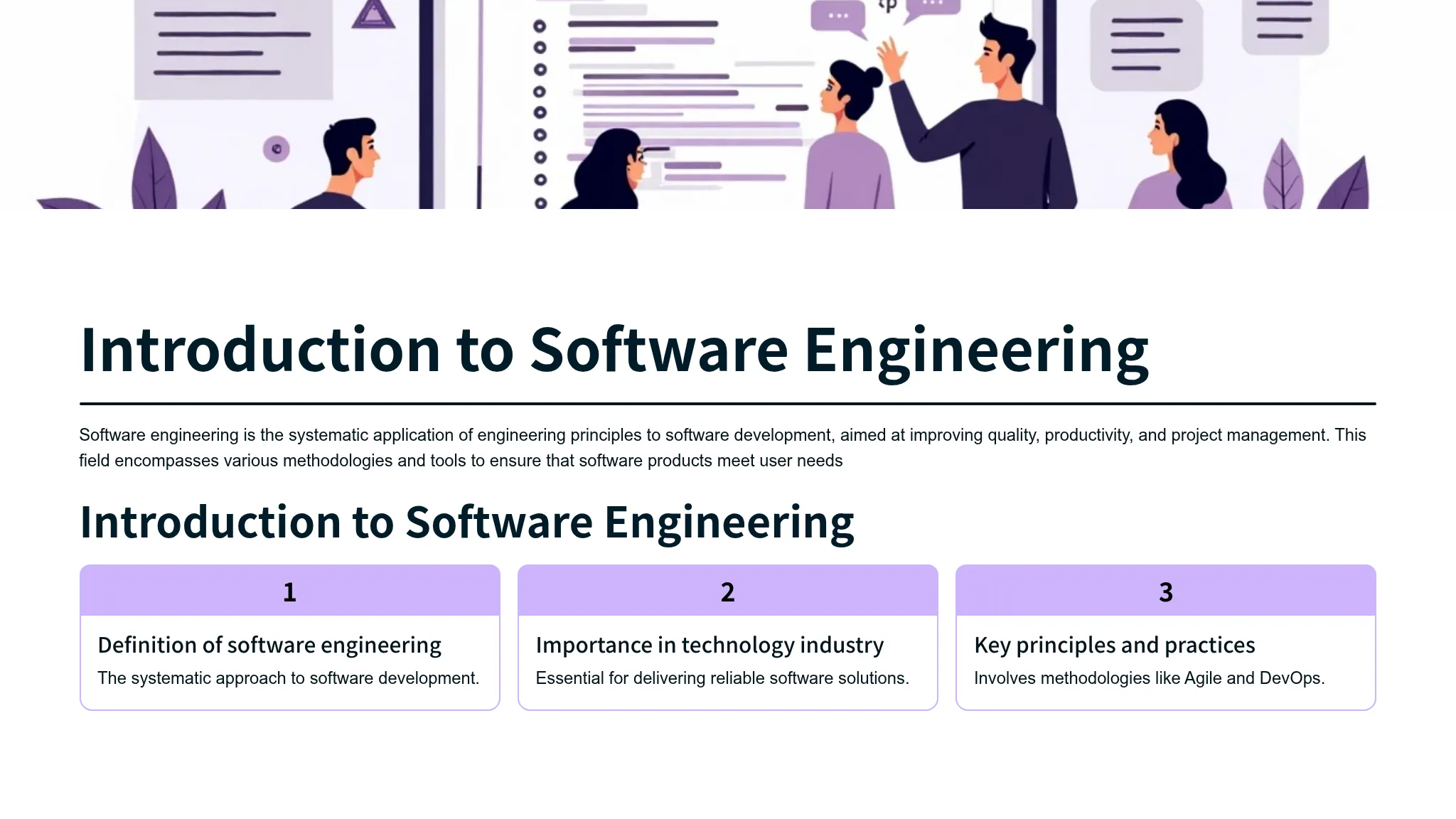 Introduction to Software Engi...