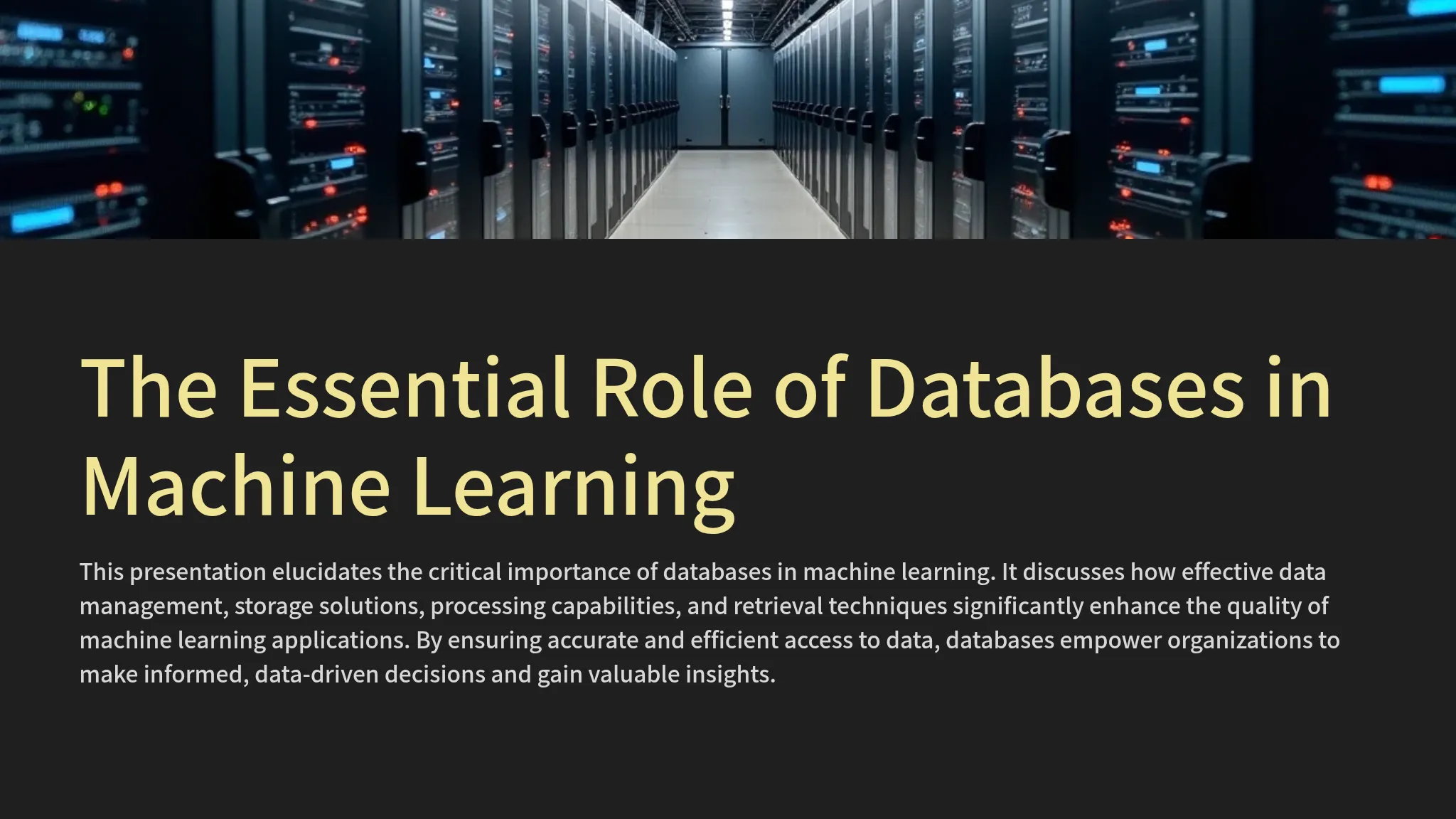 The Essential Role of Databas...