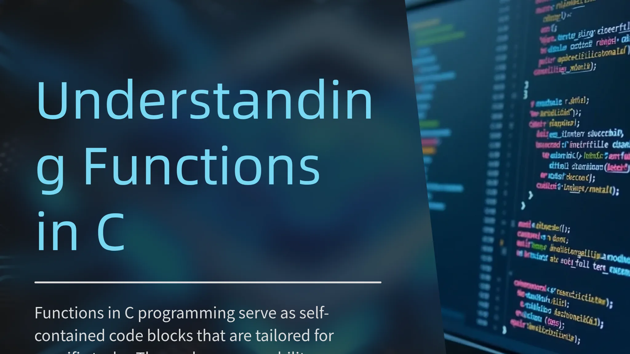 Understanding Functions in C