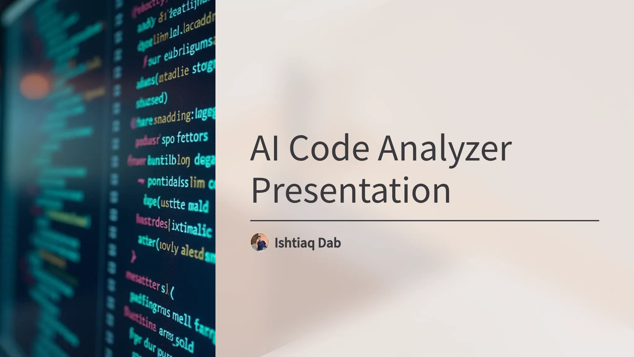 Copy of Copy of AI Code Analyzer Presentation