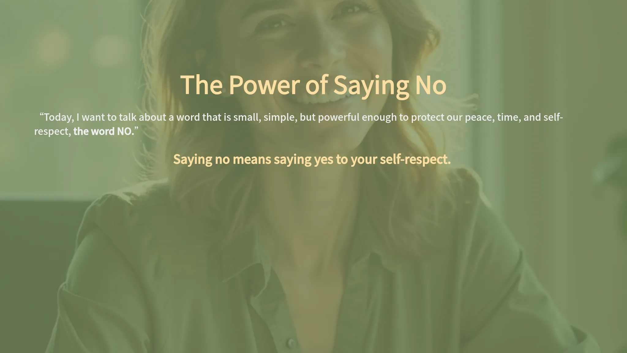 Copy of The Power of Saying No