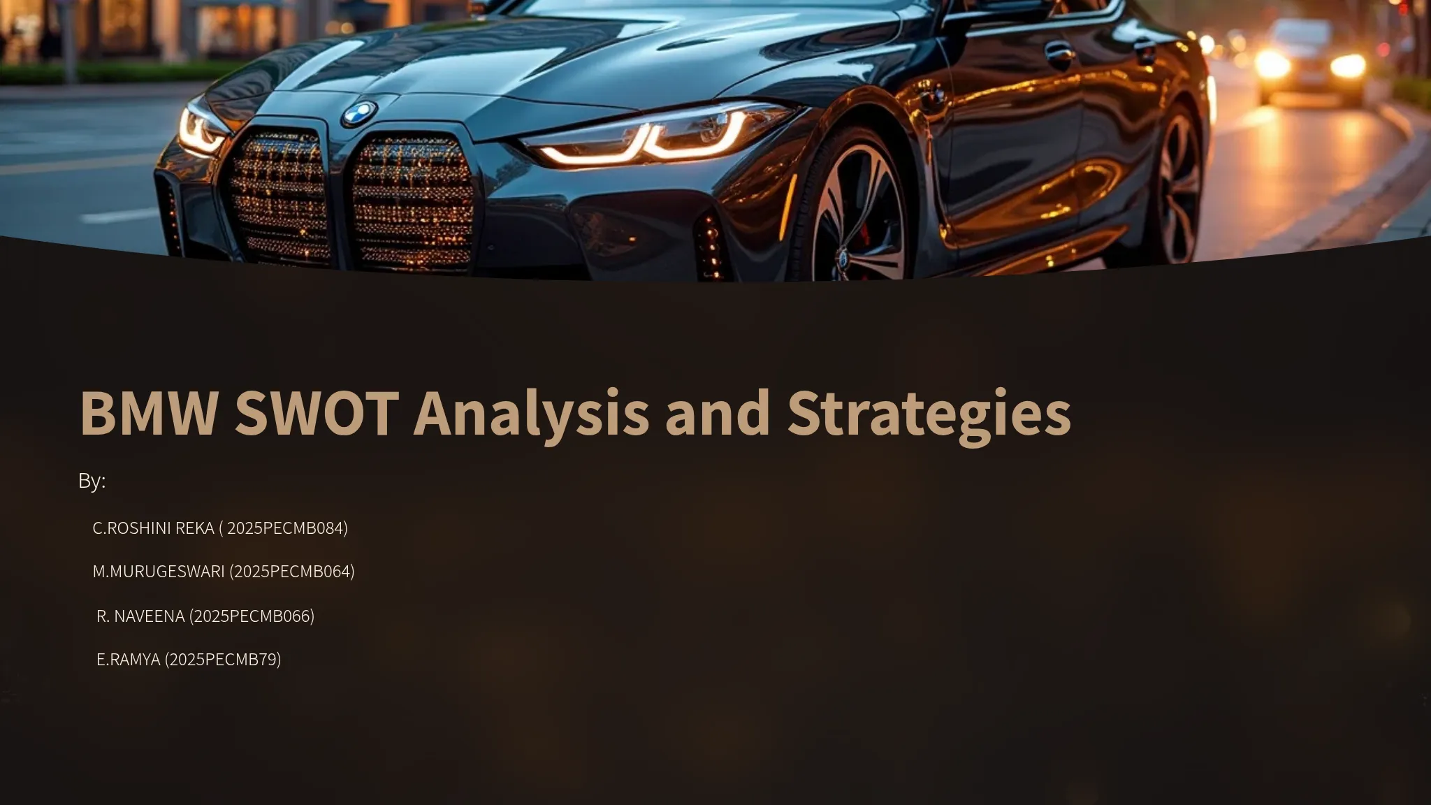 BMW SWOT Analysis and Strategies