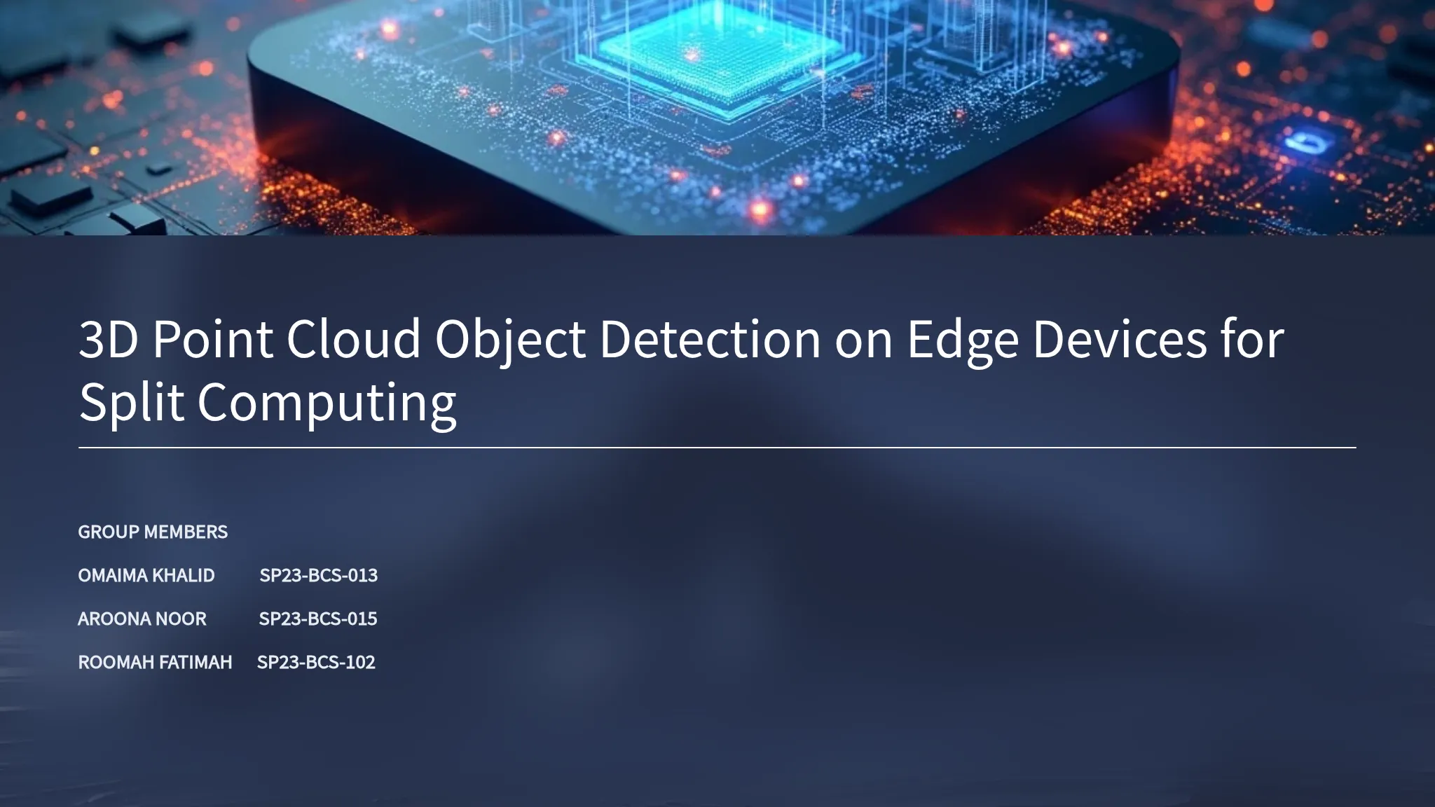 3D Point Cloud Object Detecti...