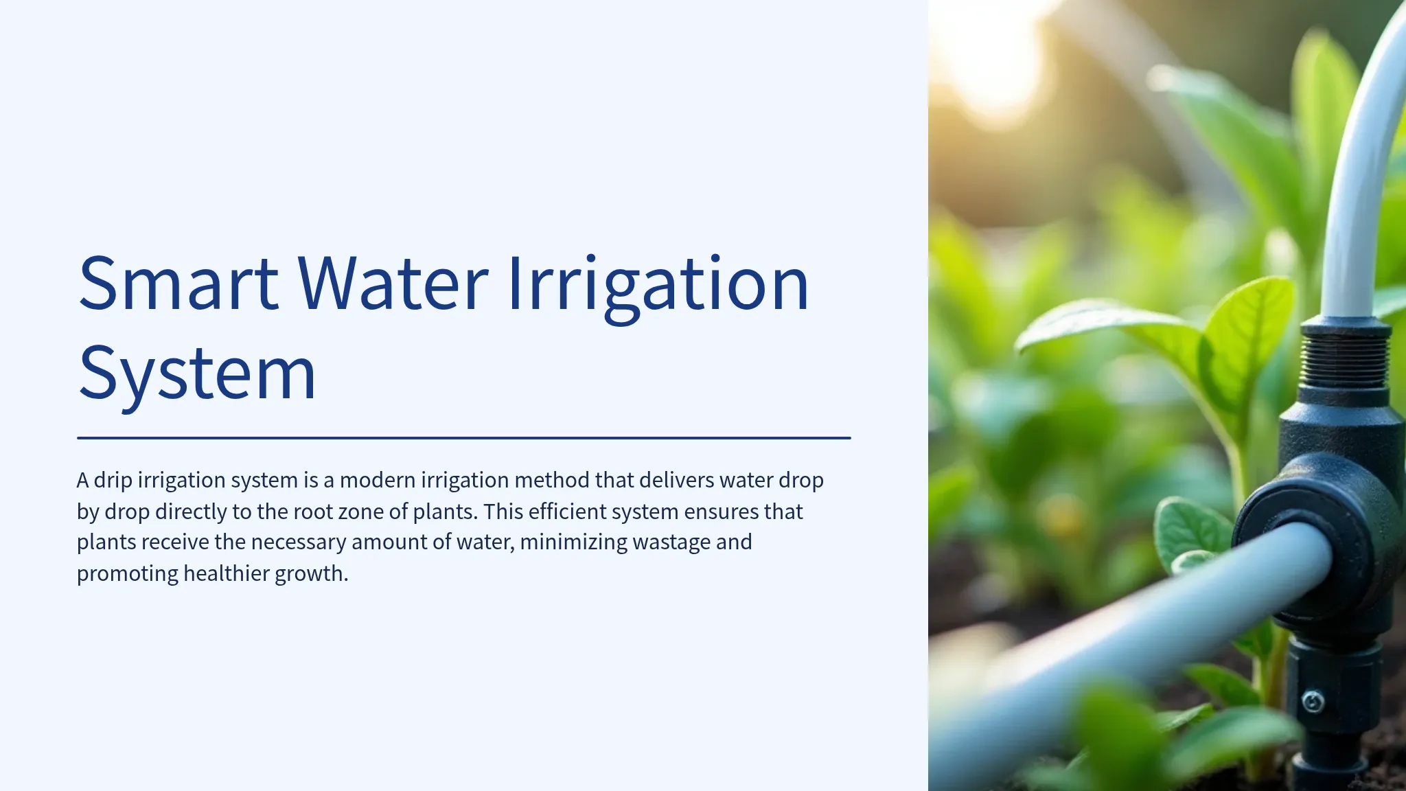 Smart Water Irrigation System
