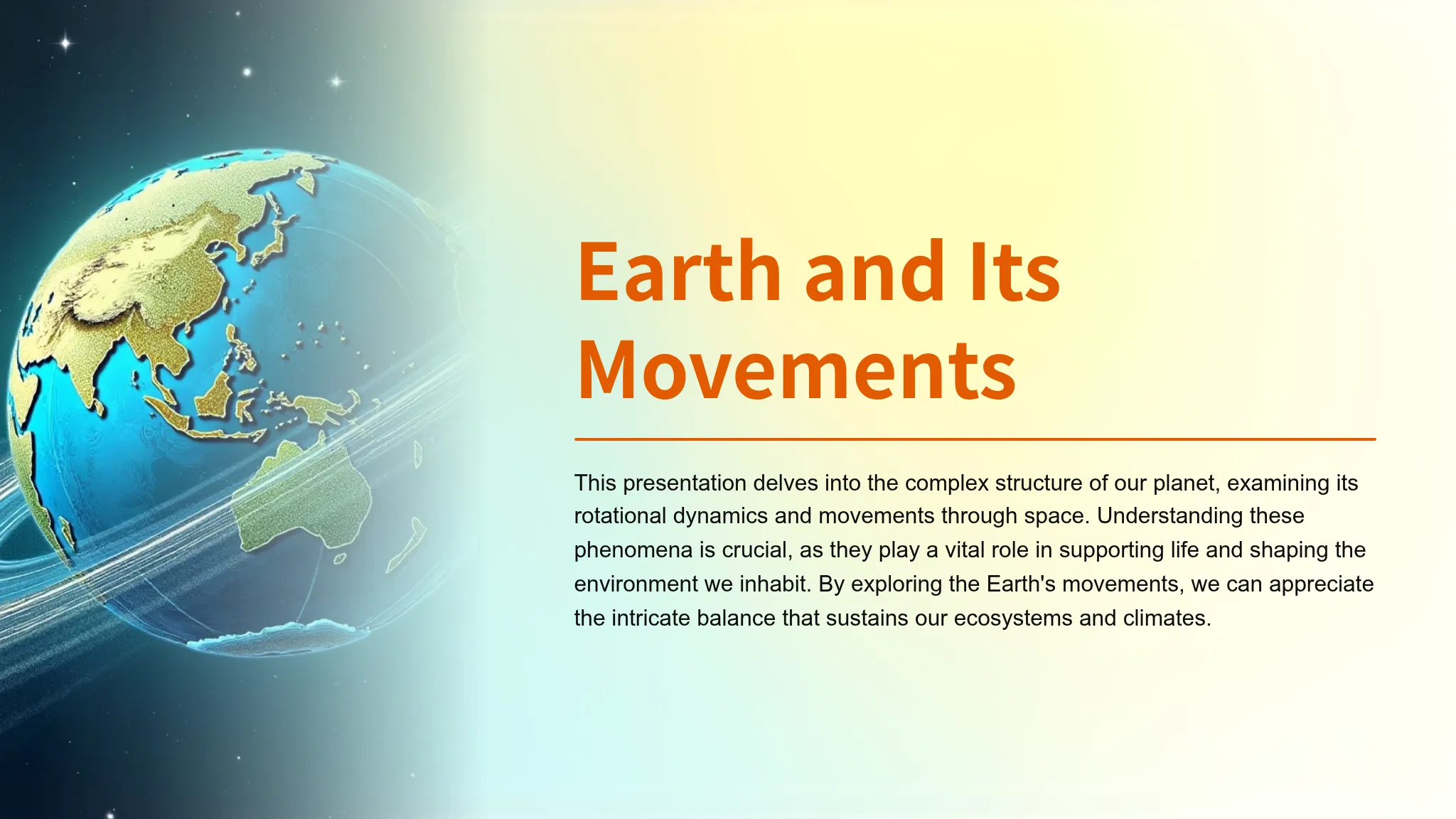 Earth and Its Movements