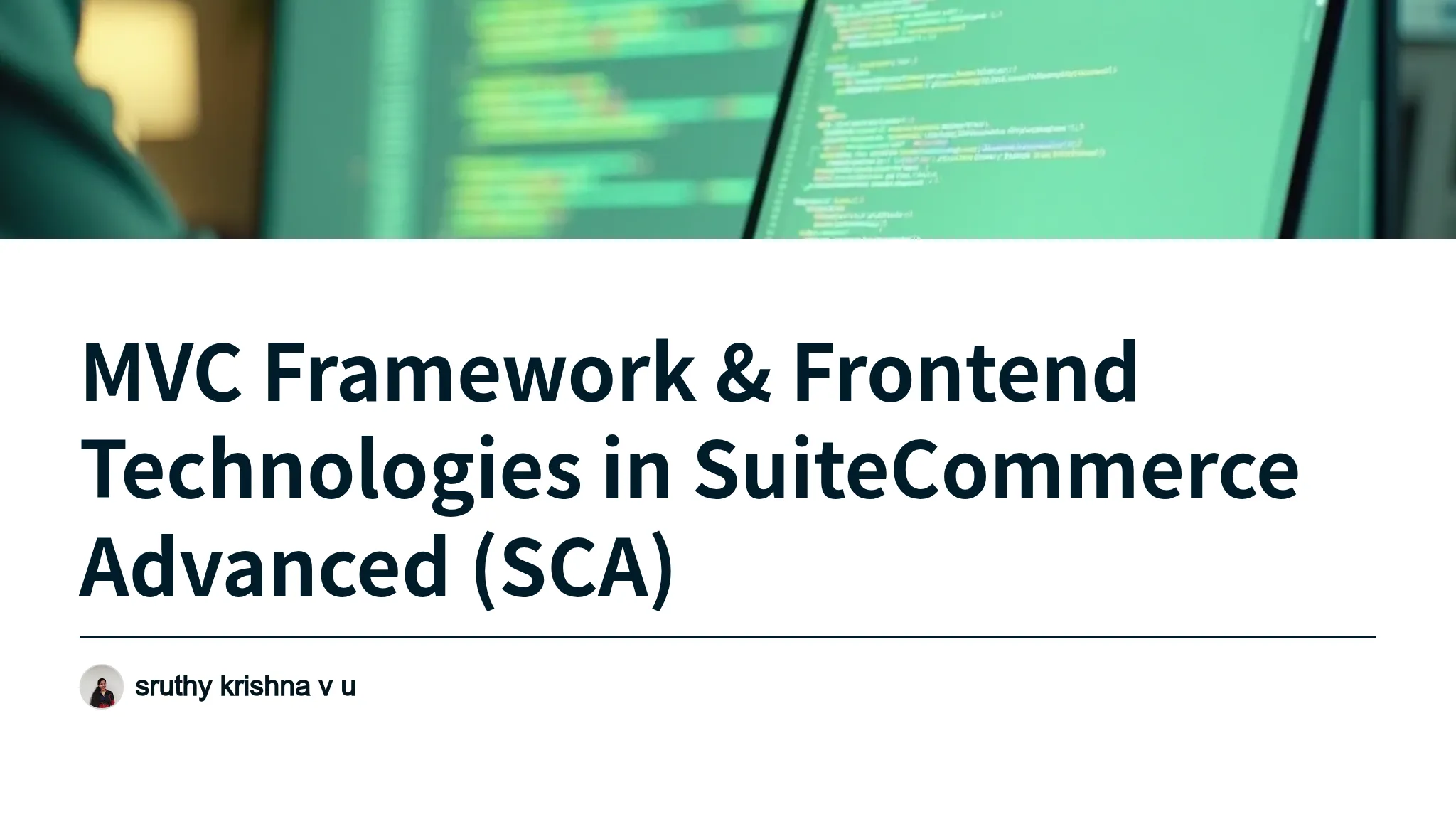 MVC Framework & Frontend Tech...