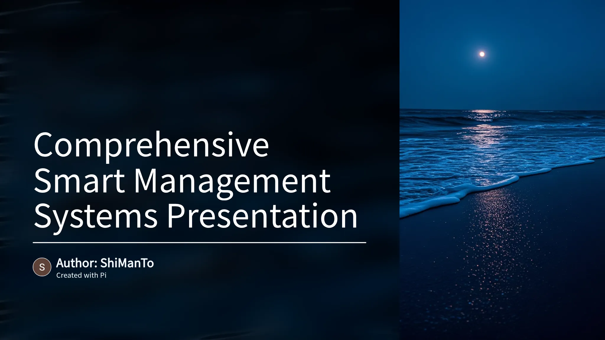 Comprehensive Smart Management Systems Presentation