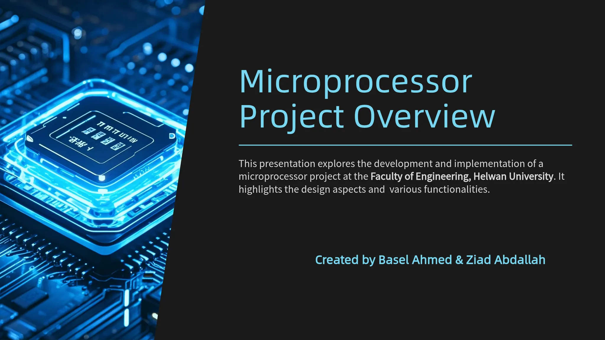 Microprocessor Project Overview