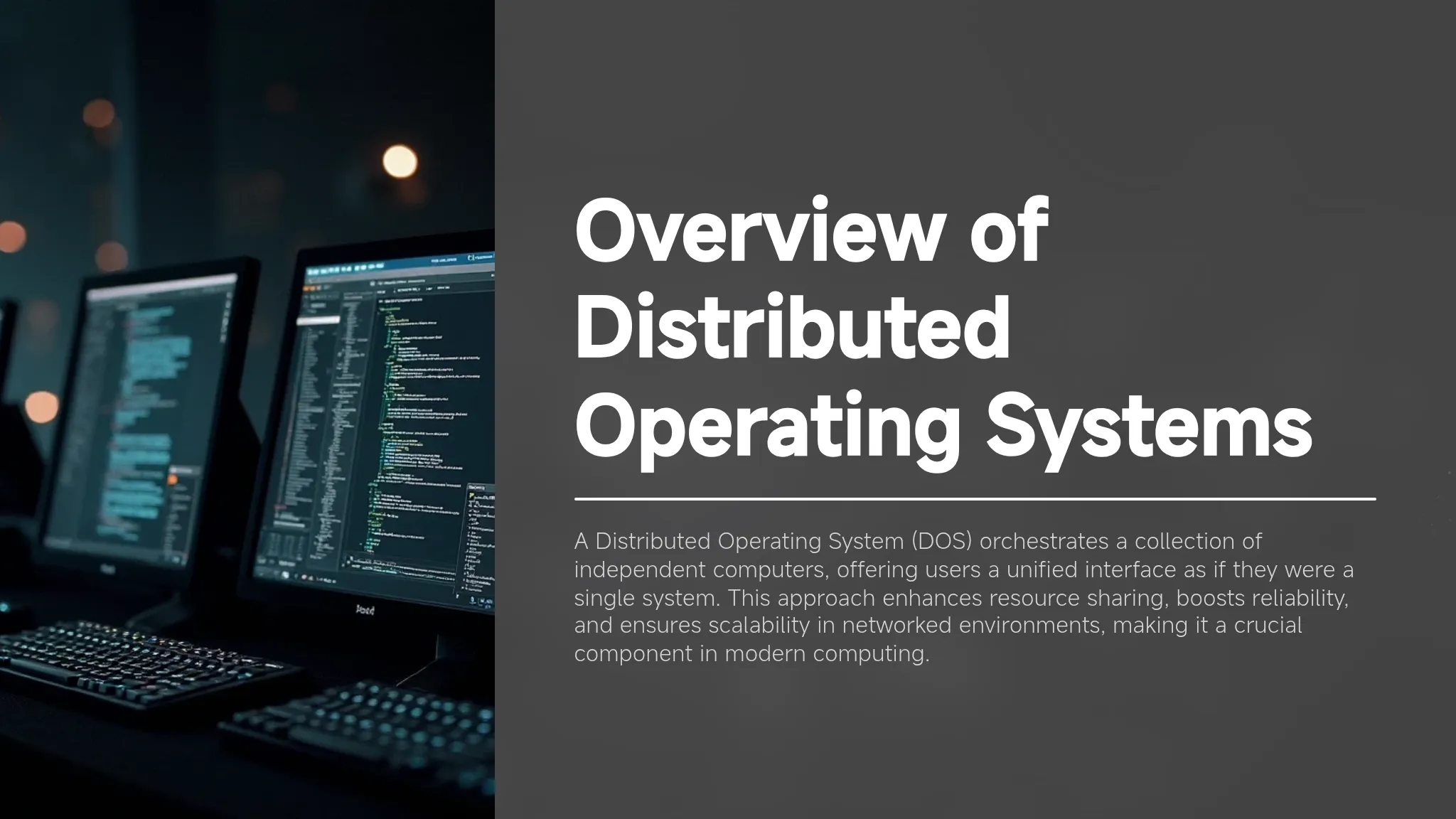 Overview of Distributed Opera...
