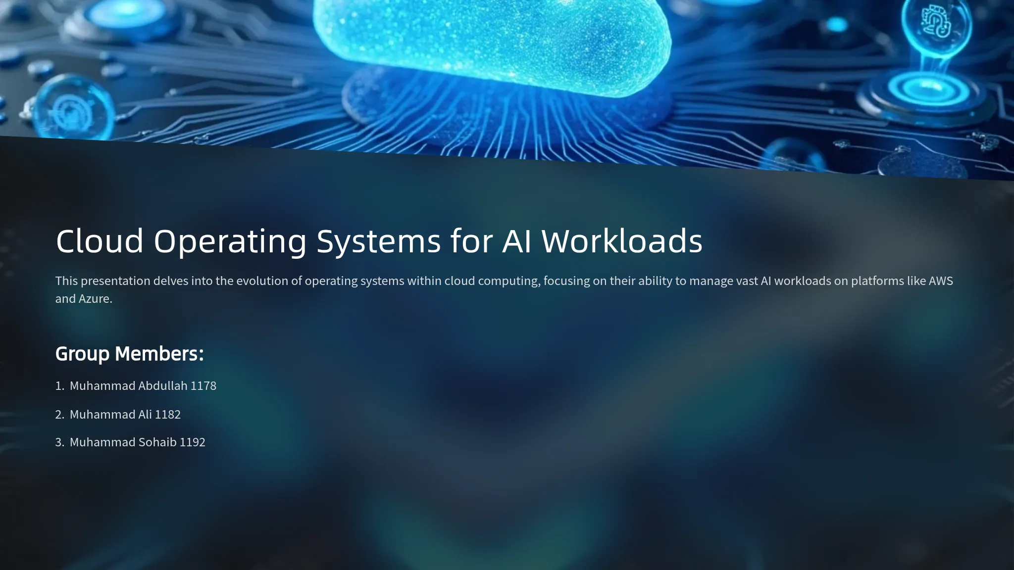 Cloud Operating Systems for A...