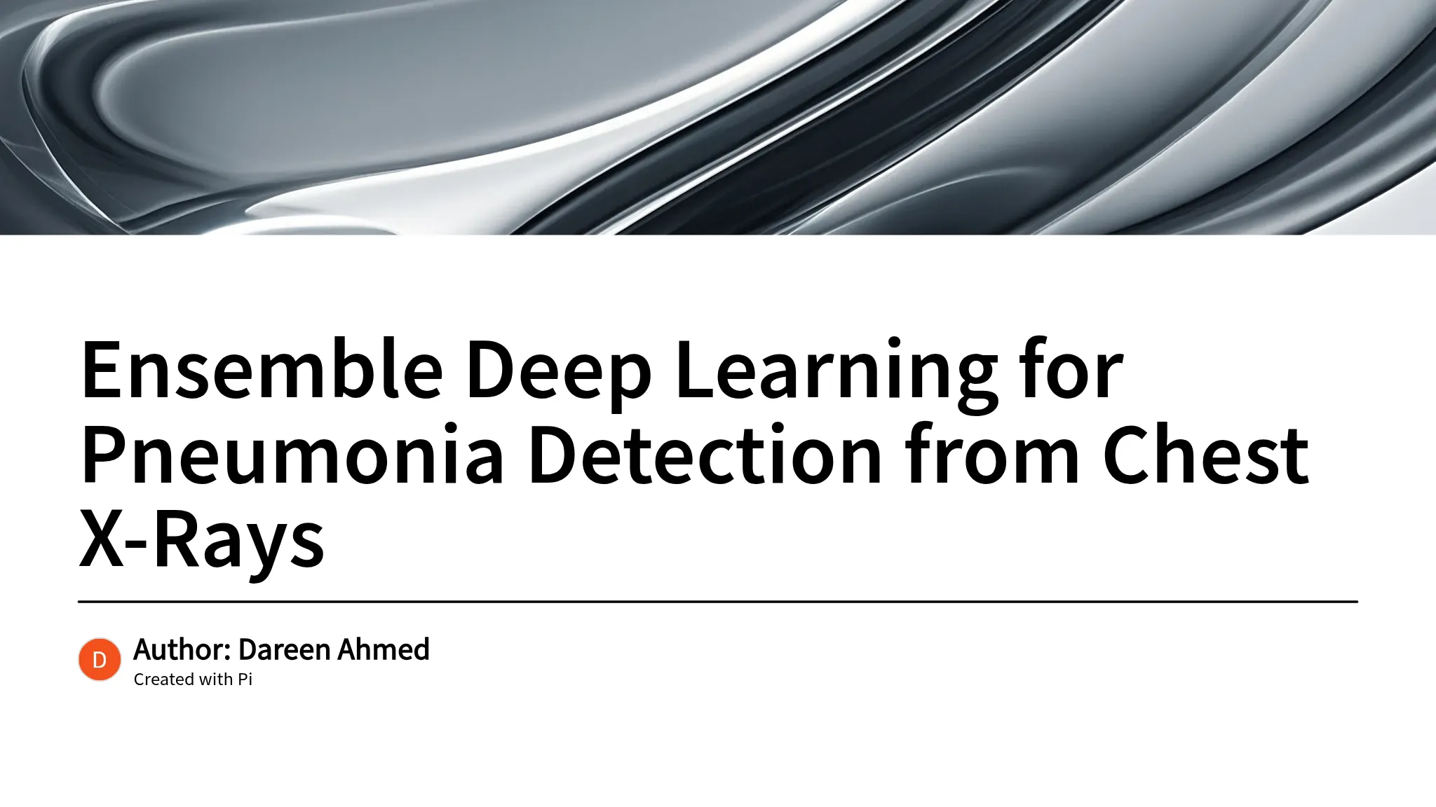 Ensemble Deep Learning for Pneumonia Detection from Chest X-Rays