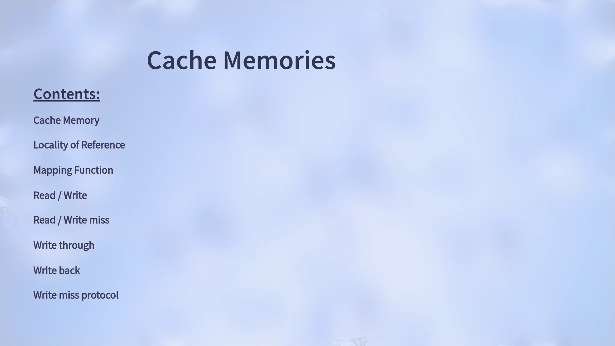 Understanding Cache Memory