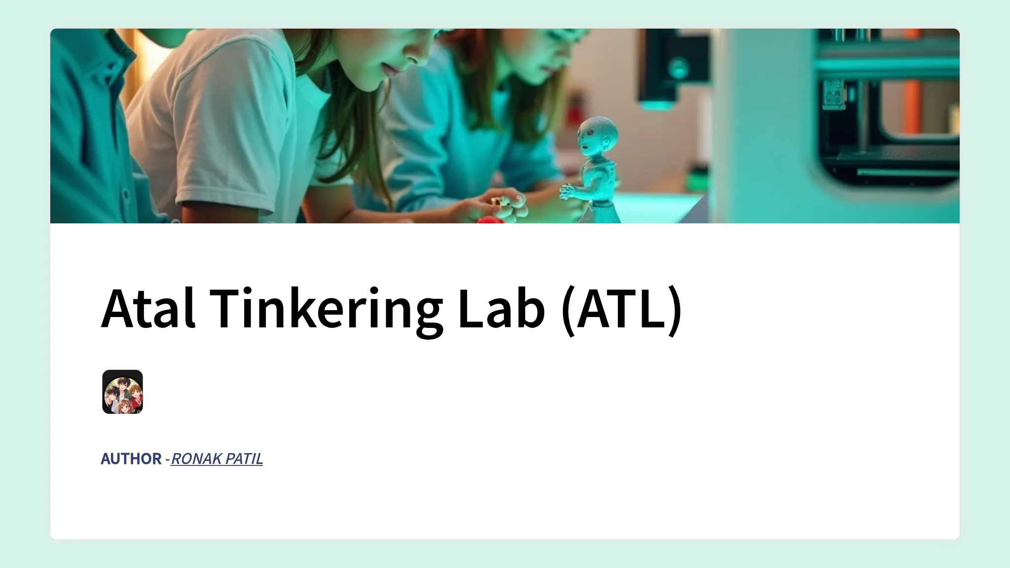 Presentation of Atl lab