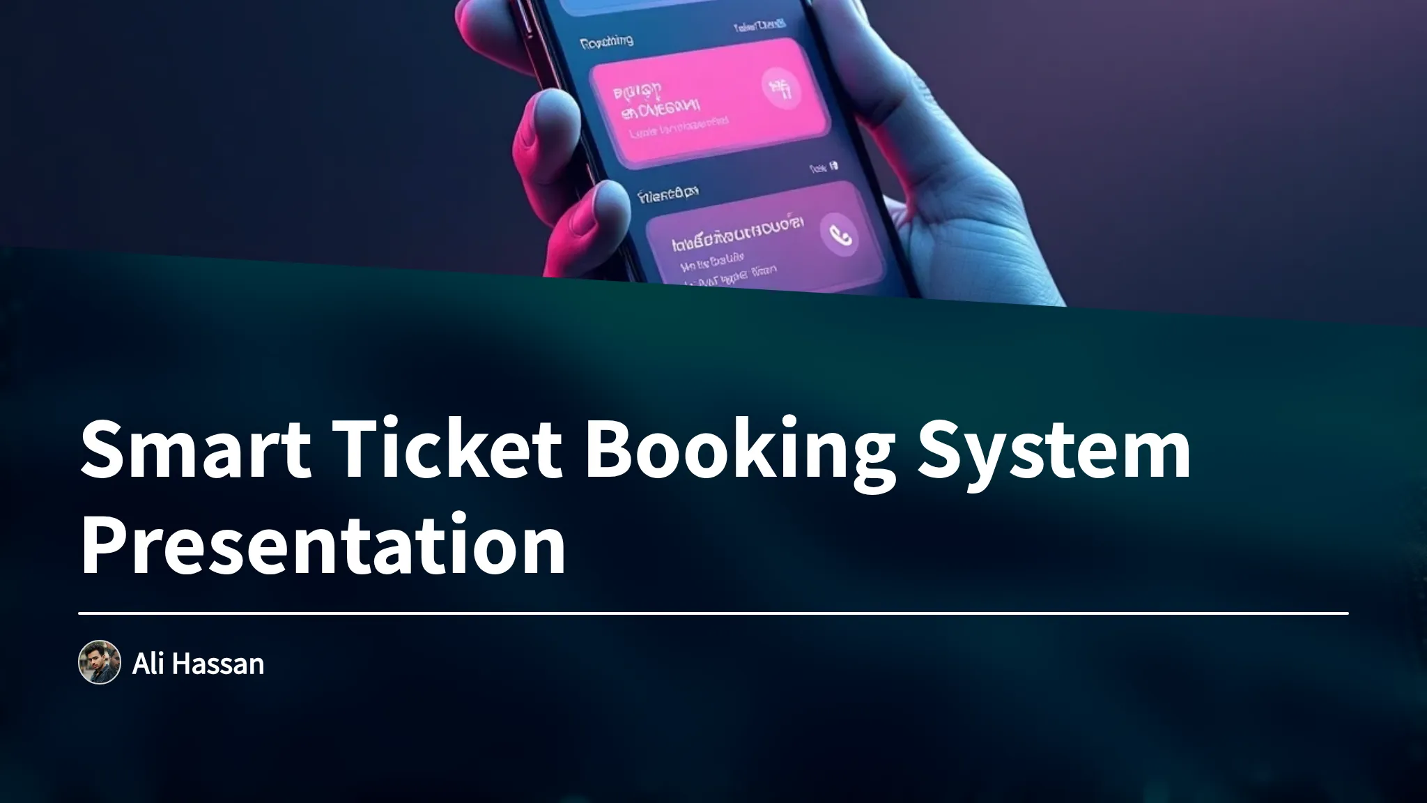 Smart Ticket Smart Ticket Booking System P...