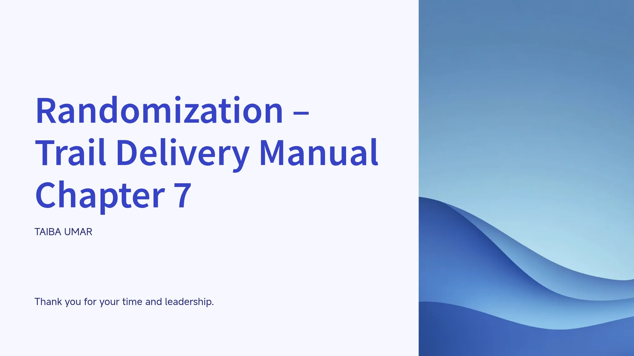 Master Randomization List Randomization Framework – Mov...