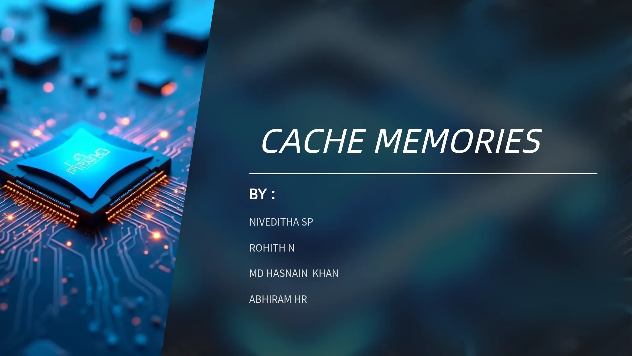 Cache Memory Presentation