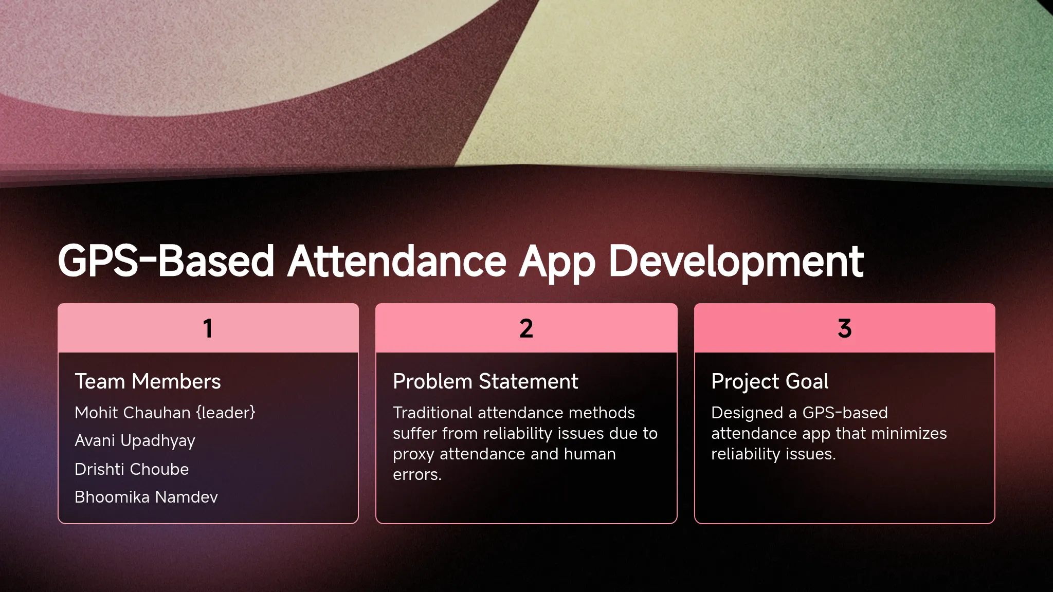 GPS Attendance App Project