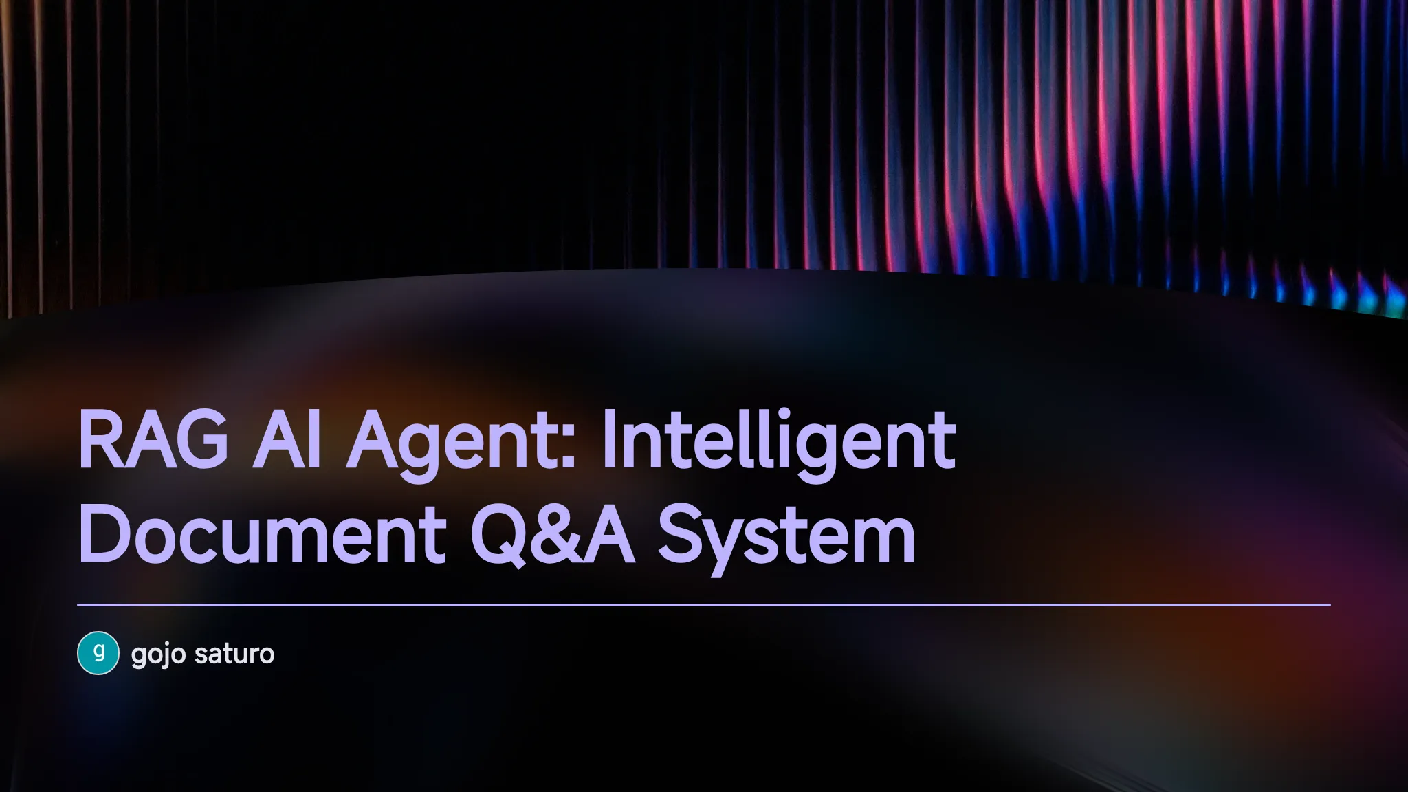 RAG AI Agent: Intelligent Doc...