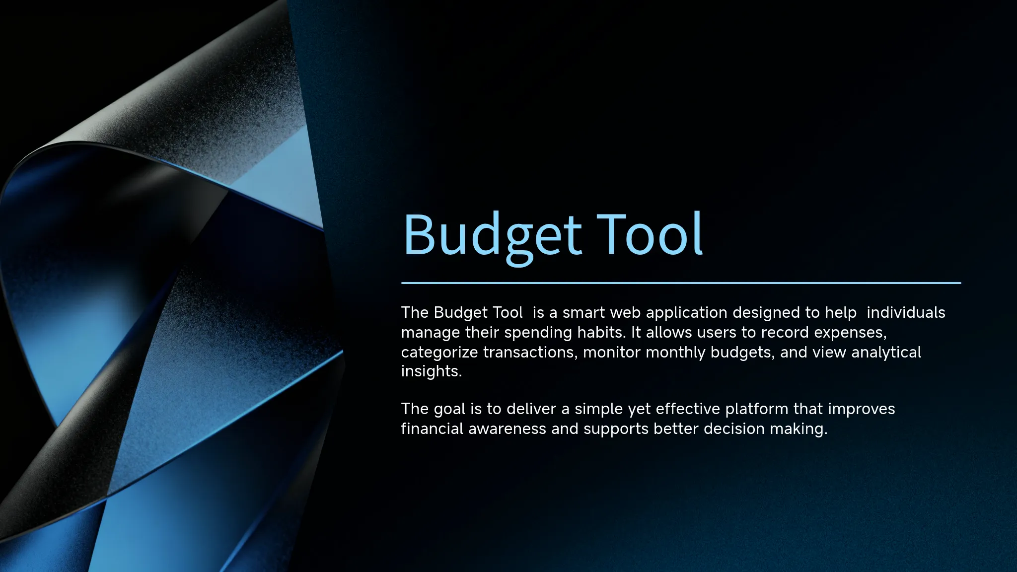 Budget Tool in Java