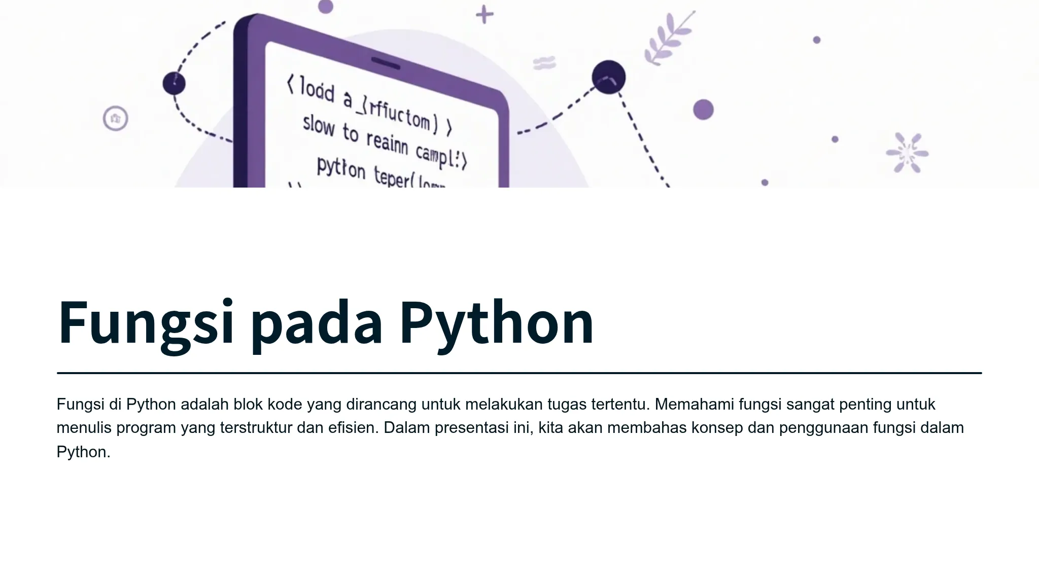 Fungsi pada Python