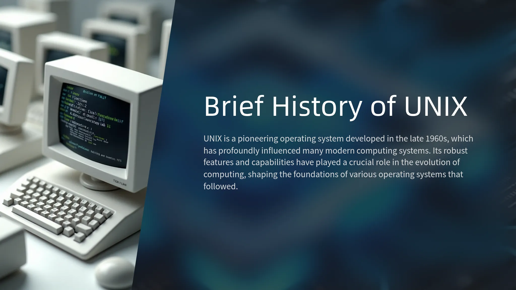 Brief History of UNIX