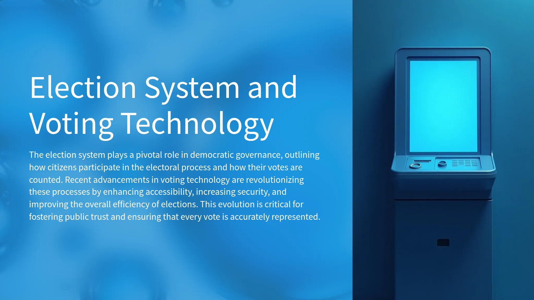 Election System and Voting Te...