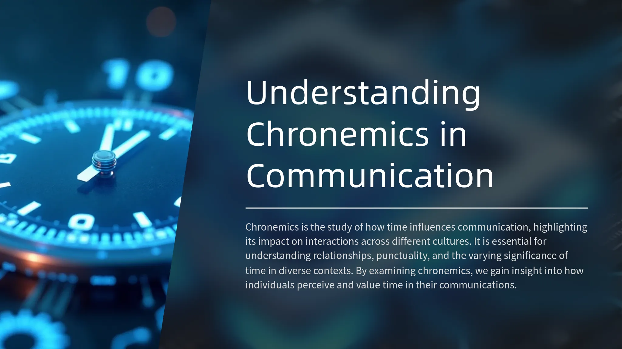 Understanding Chronemics in C...