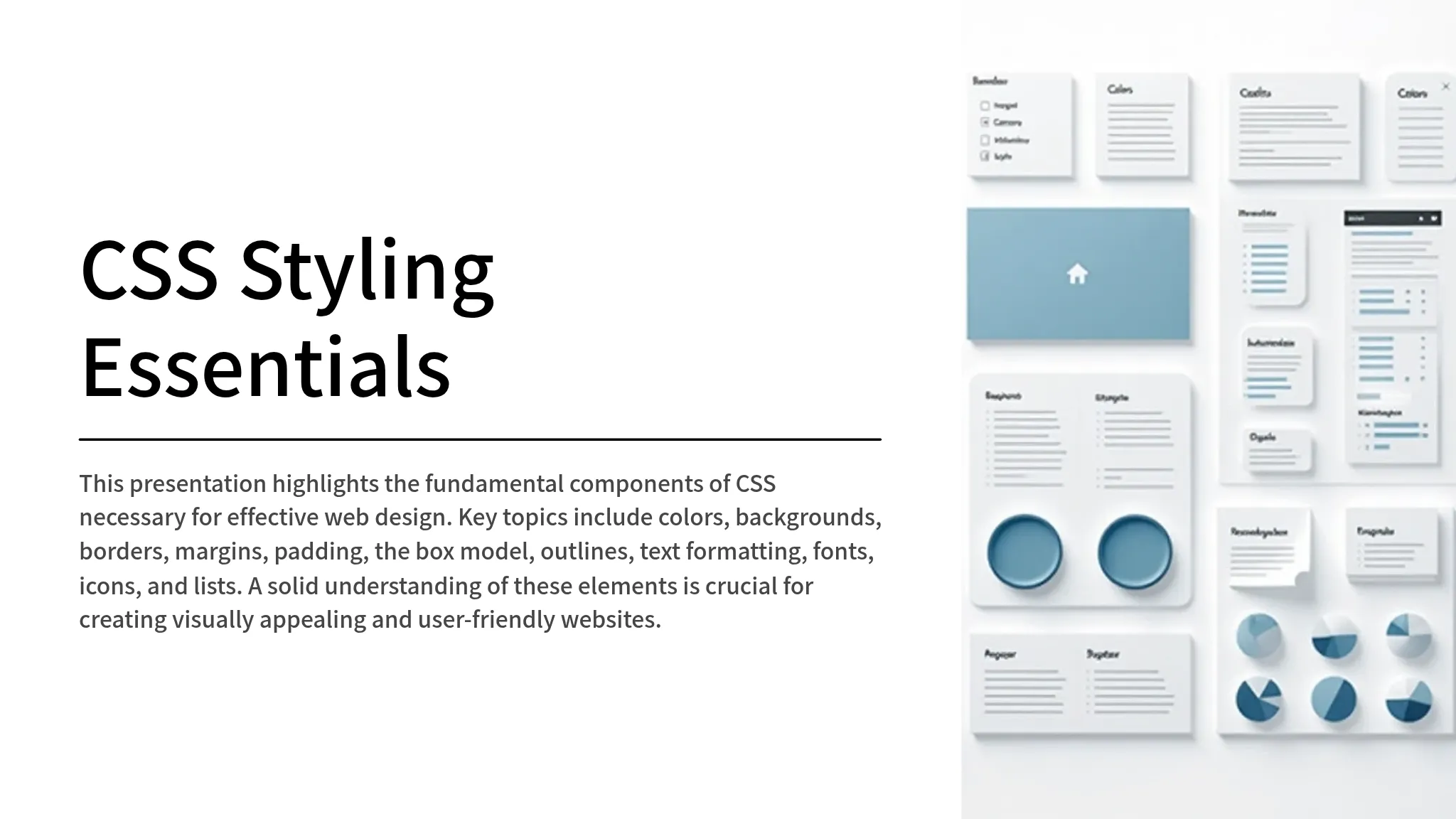 Basic Styling Css CSS Styling Essentials