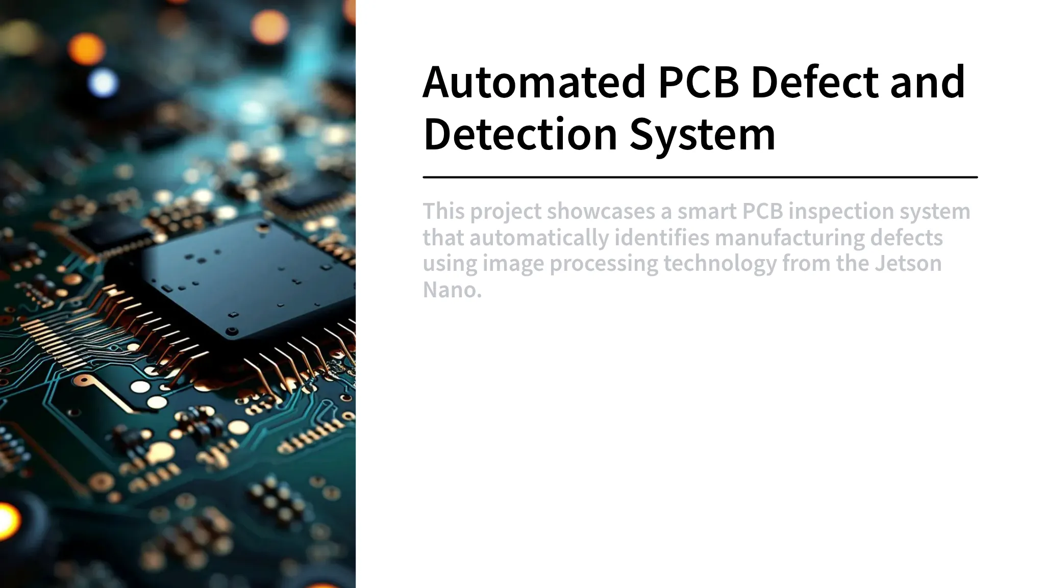 PCB Defect Detection System U...