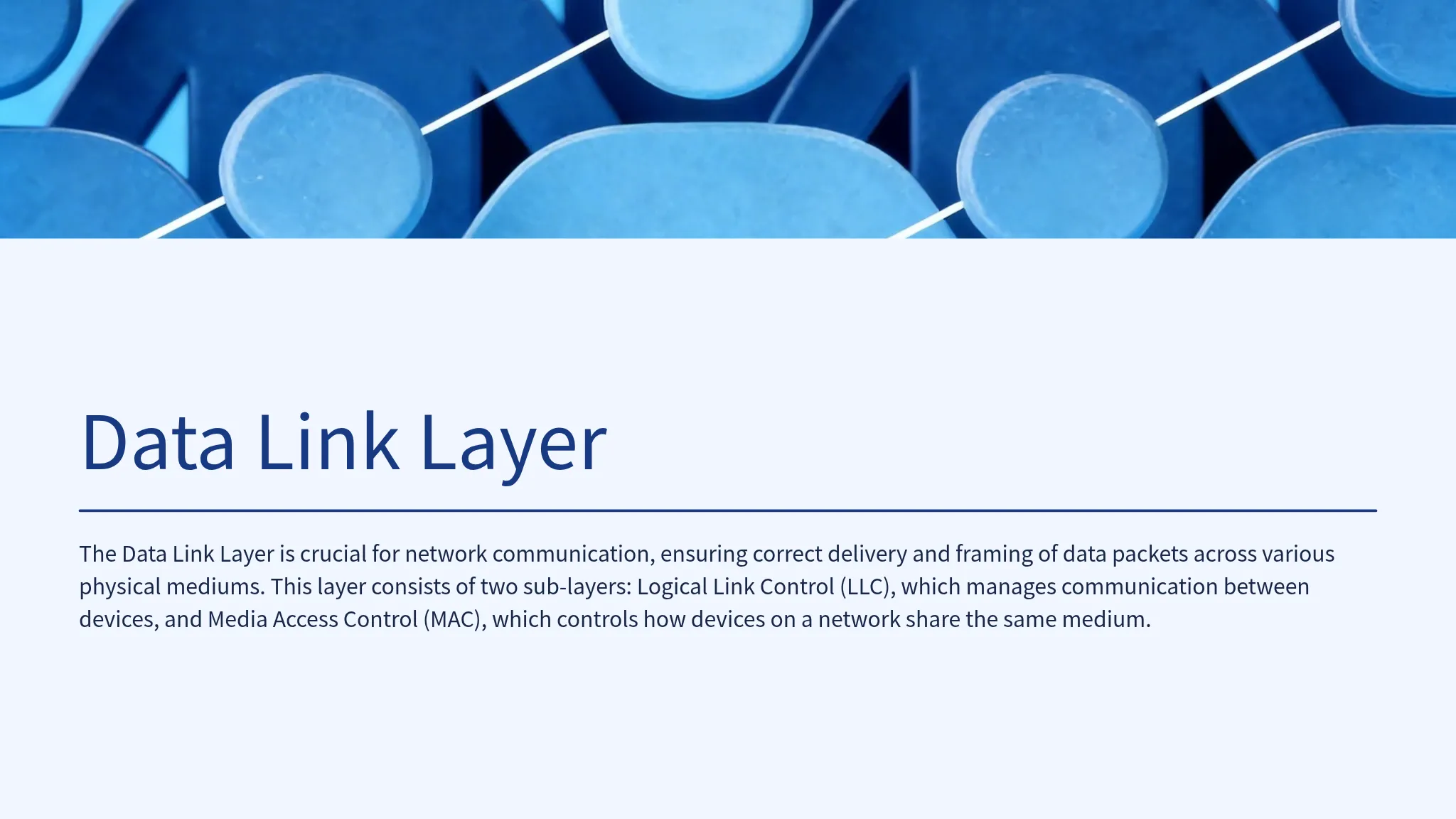 Data Link Layer Components