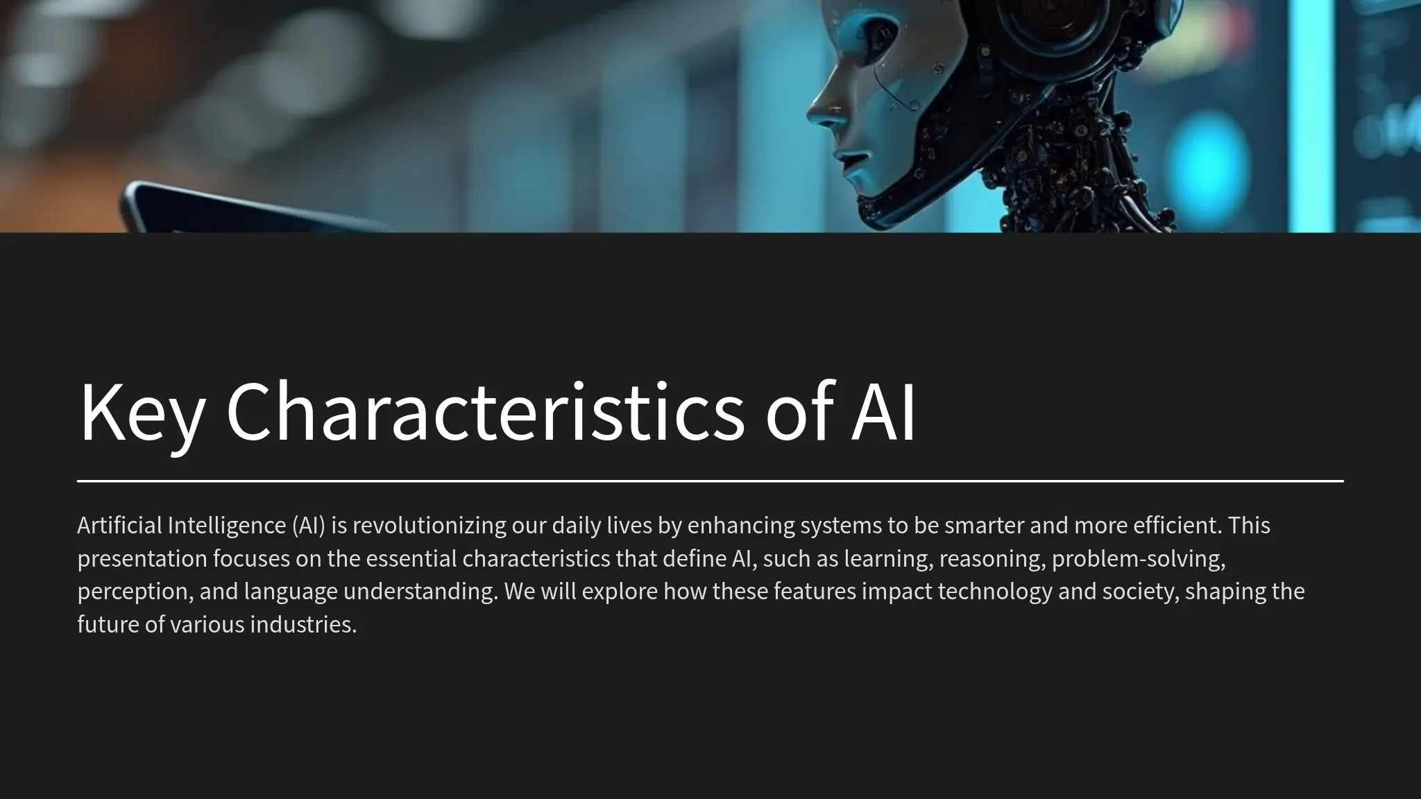 Key Characteristics of AI