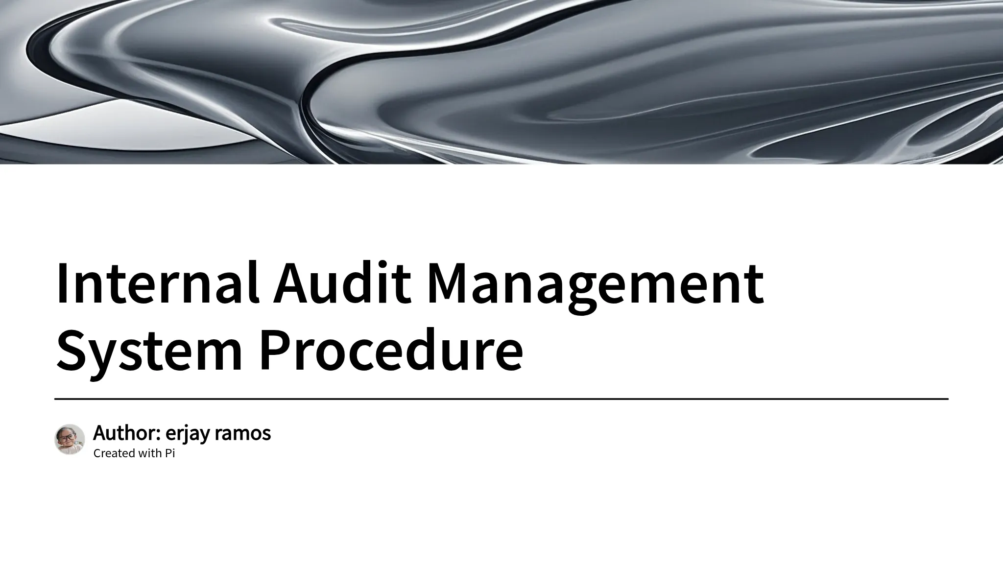 Internal Audit Management System Procedure (PRO-REG-04) - PPT...