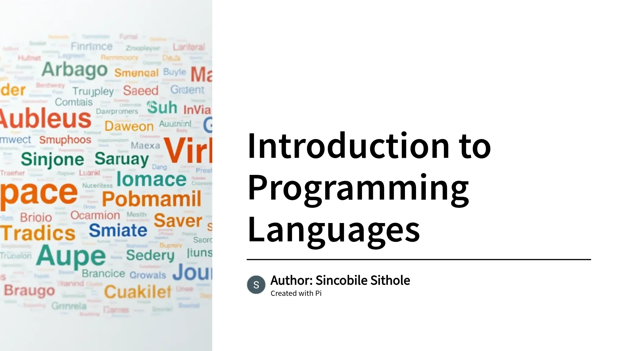 Introduction to Programming L...