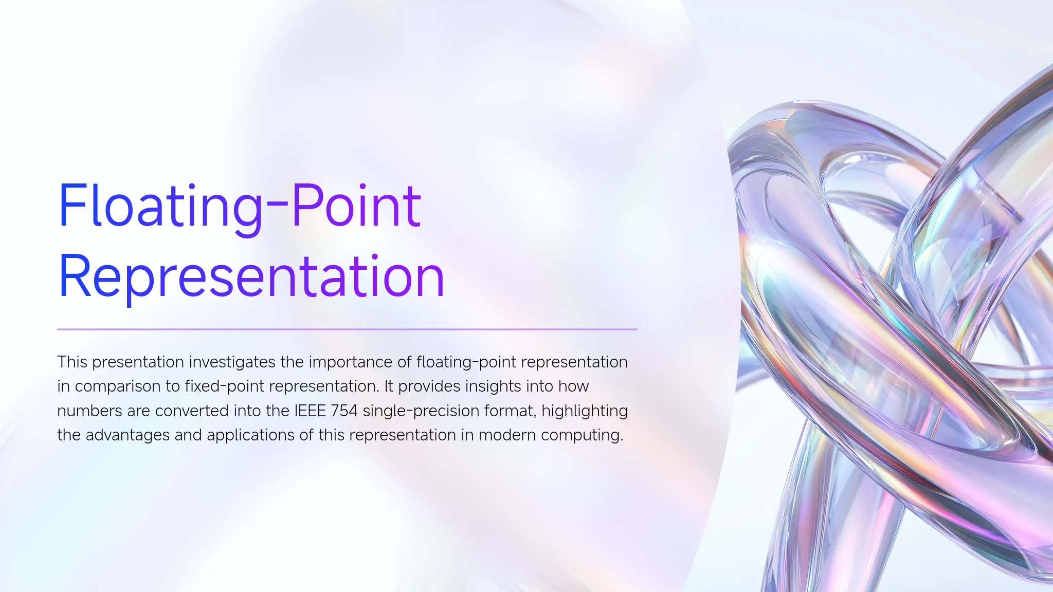 Floating-Point Representation